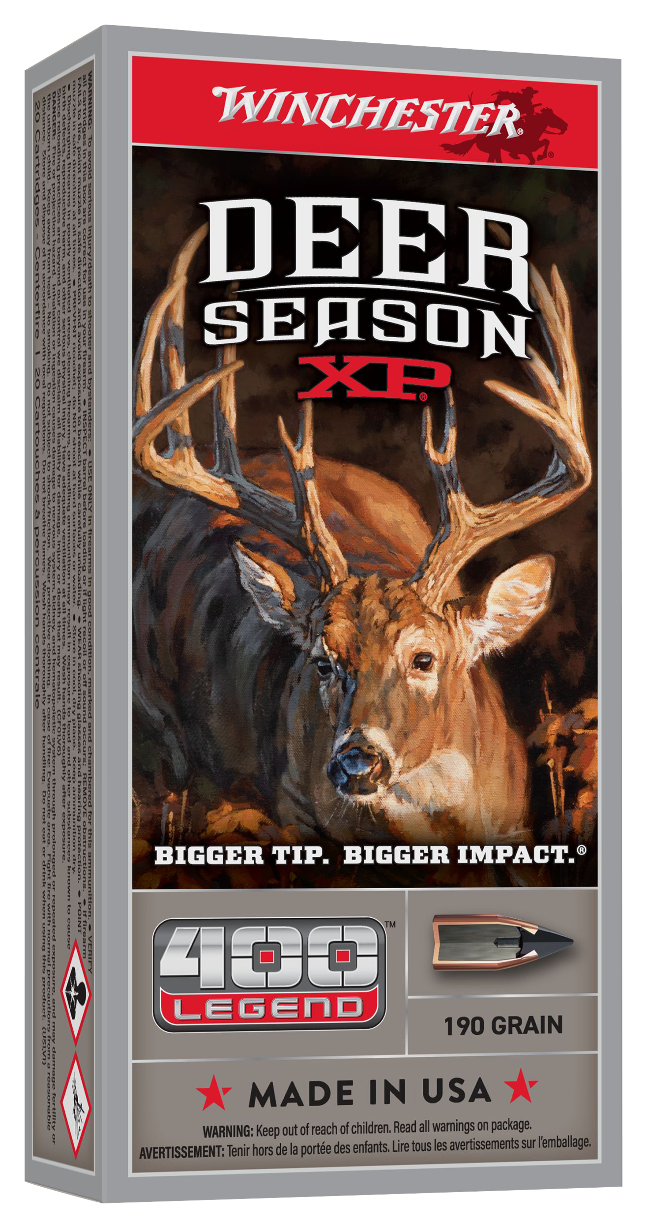 Winchester Deer Season XP 400 Legend 190-Grain Xtreme Point Centerfire Rifle Ammo