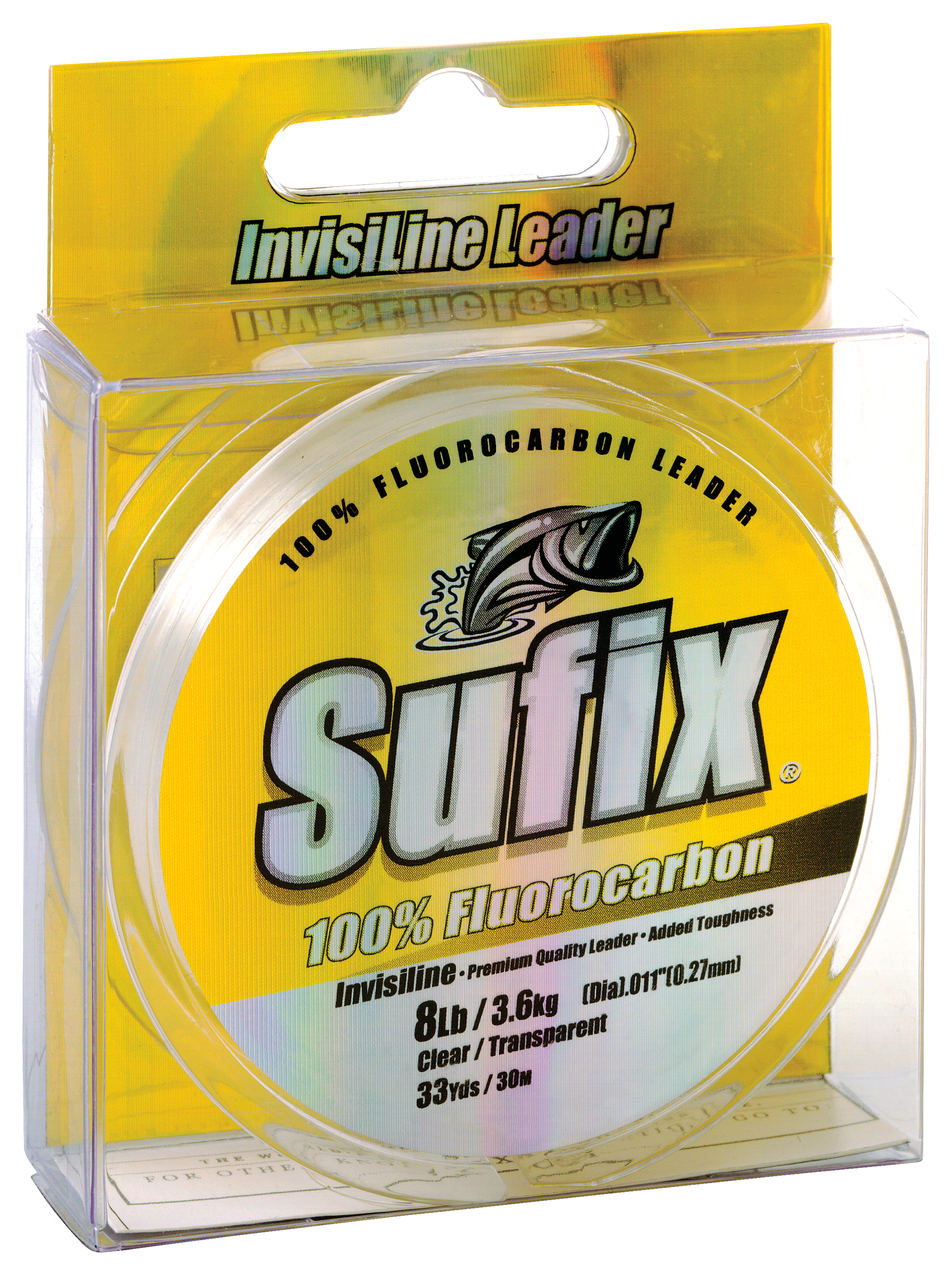 Sufix 100% Fluorocarbon Invisiline Leader - 33 Yards - 4 lb.