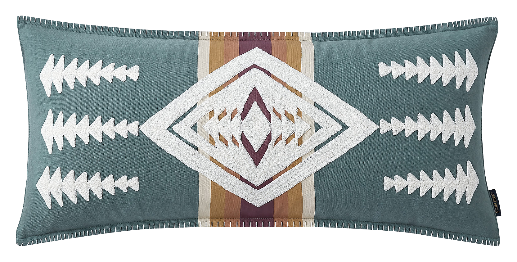 Image of Pendleton Harding Bedding Collection Embroidered Hug Pillow - Slate