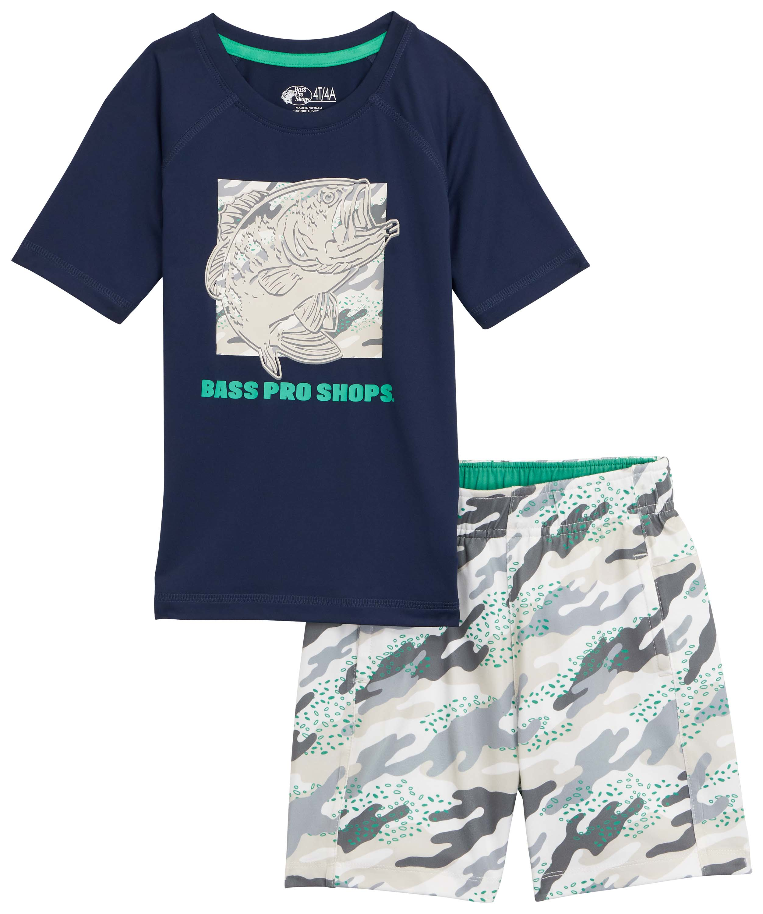 BASS PRO SHOPS Performance Short-Sleeve T-Shirt and Shorts Set for Toddlers