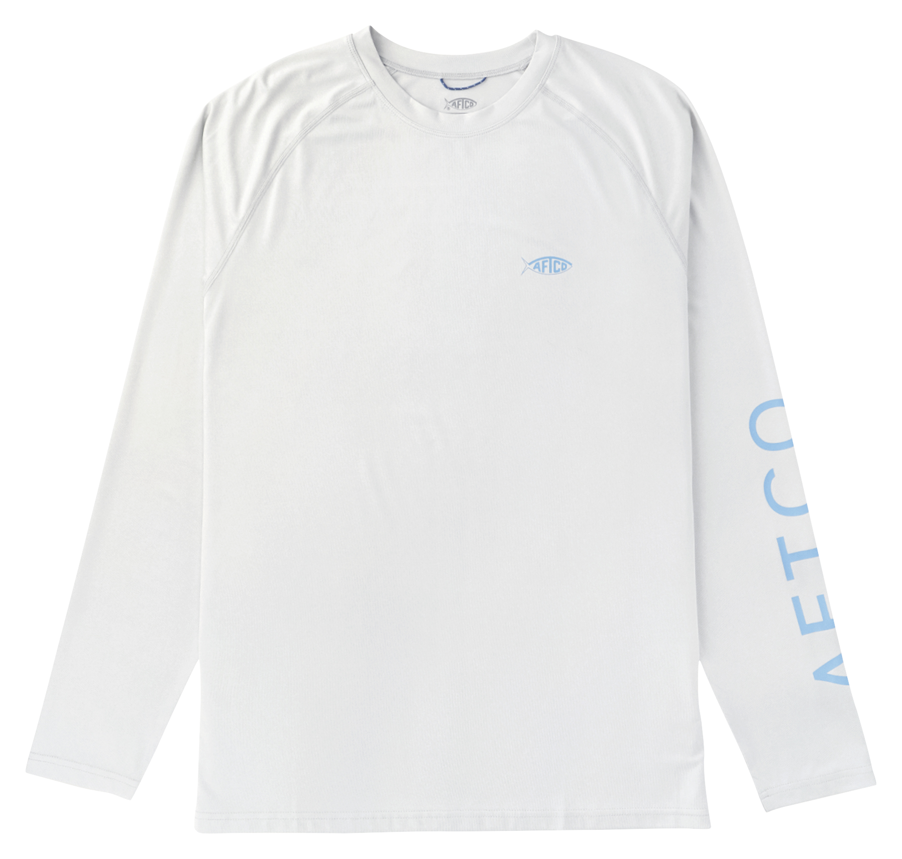 Image of AFTCO Samurai Heathered Performance Long-Sleeve Shirt for Men - Oyster Gray Heather