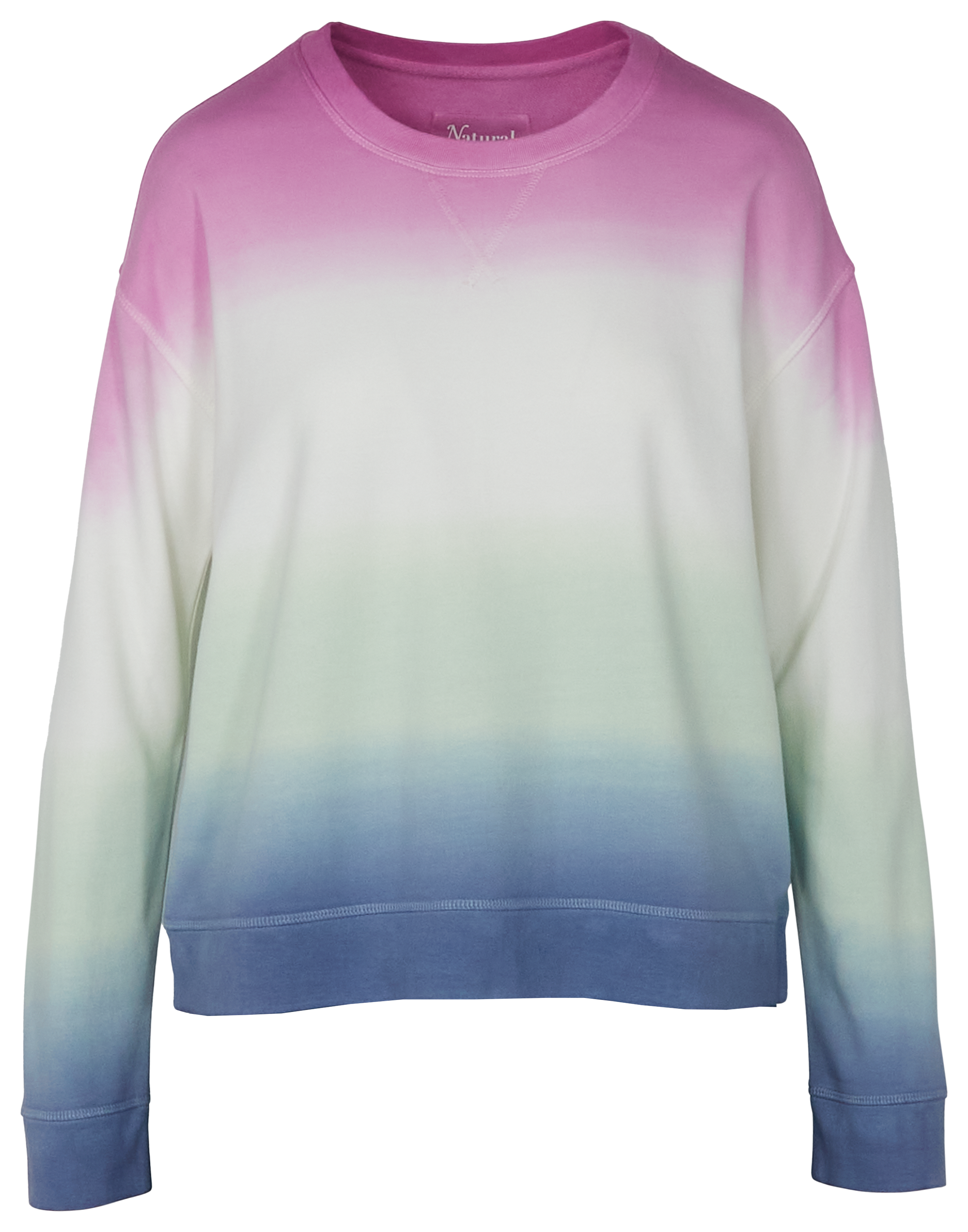 Image of Natural Reflections Dip-Dye Sweatshirt - Radiant Orchid Dip Dye