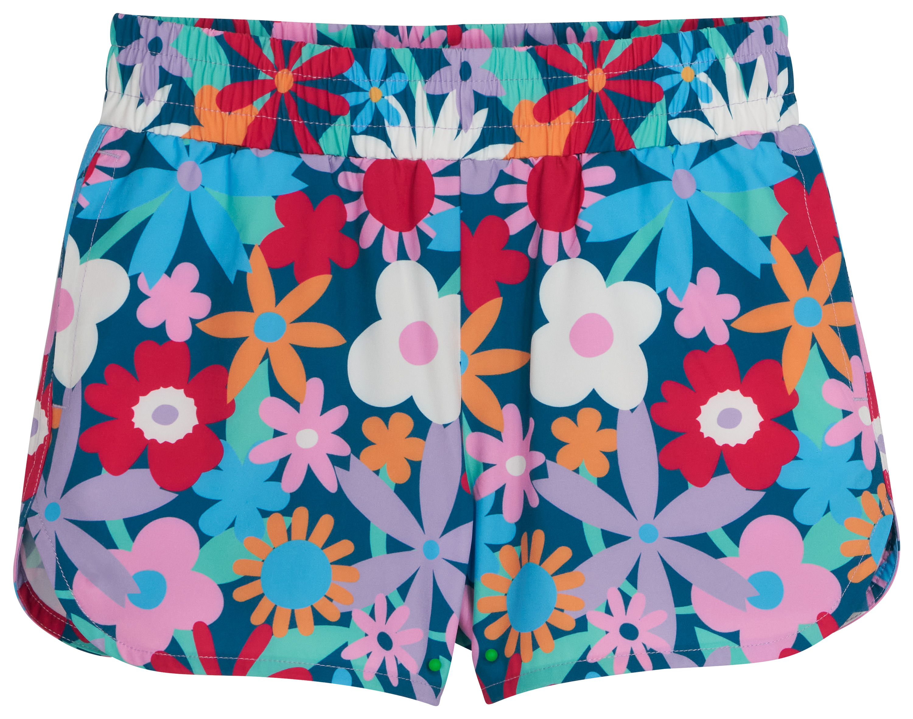 Image of Bass Pro Shops Performance Shorts for Girls - Blue Floral