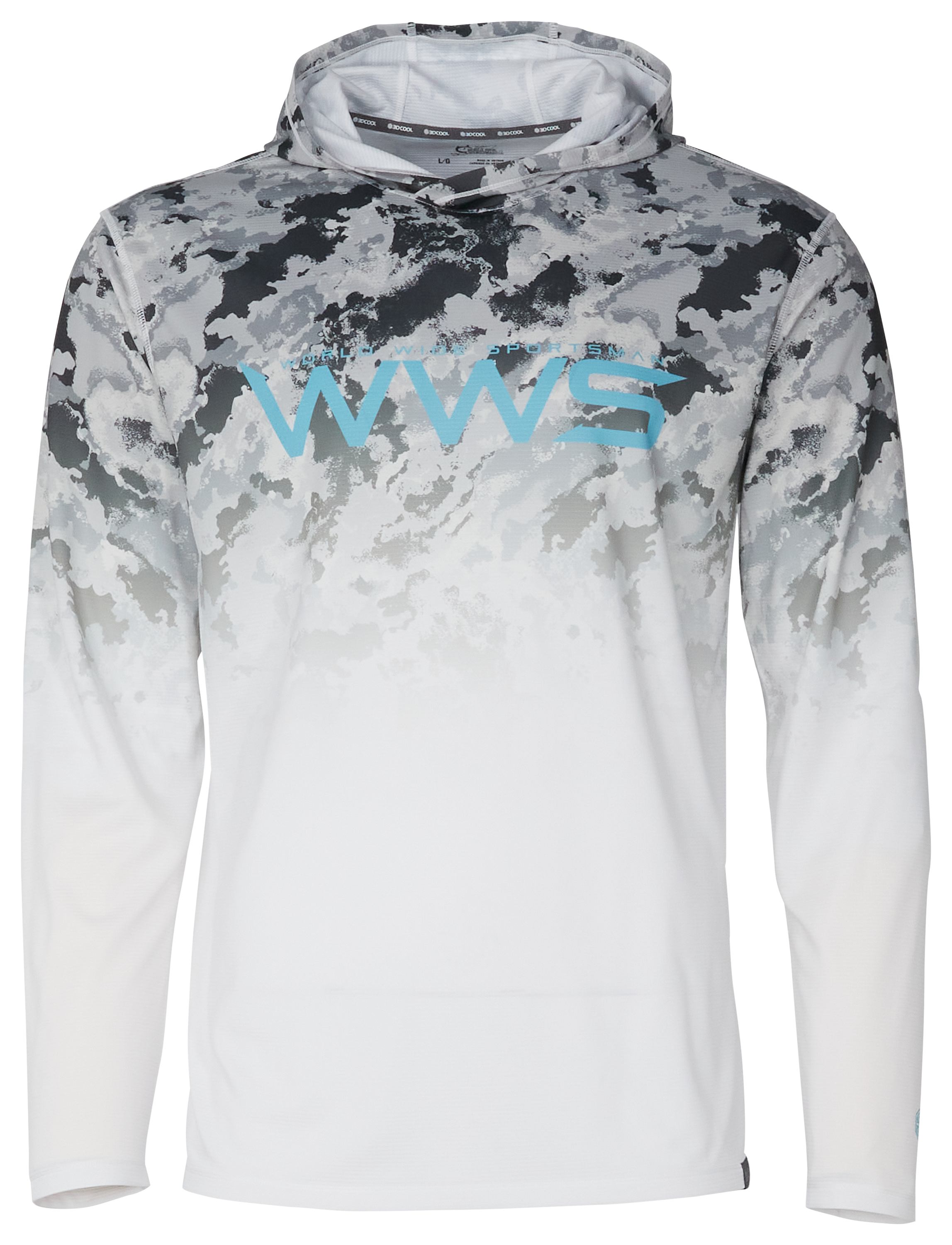 WORLD WIDE SPORTSMAN 3D Cool Casting Long-Sleeve Hoodie- Monument Swell