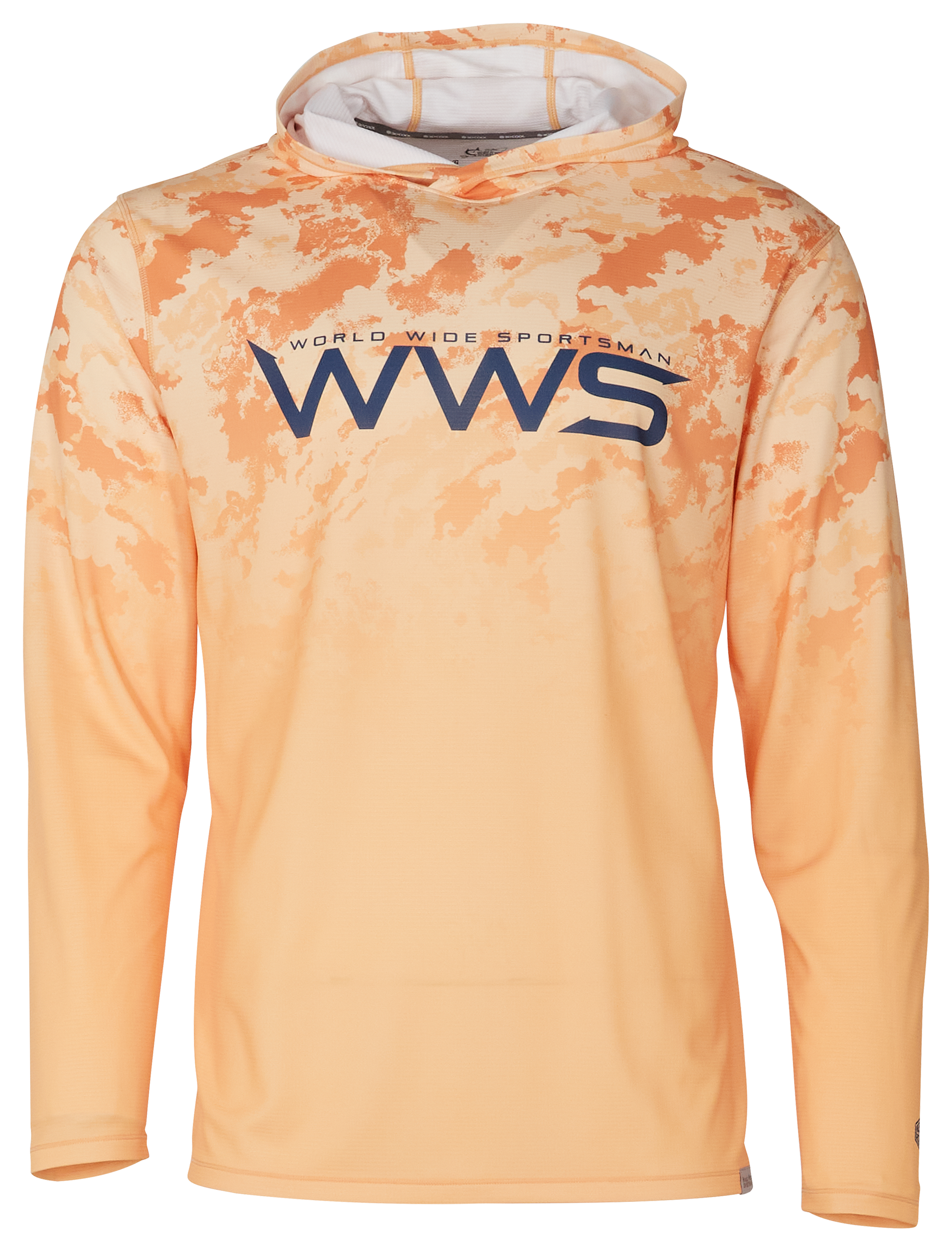 Image of World Wide Sportsman 3D Cool Casting Long-Sleeve Hoodie- Apricot Ice Swell