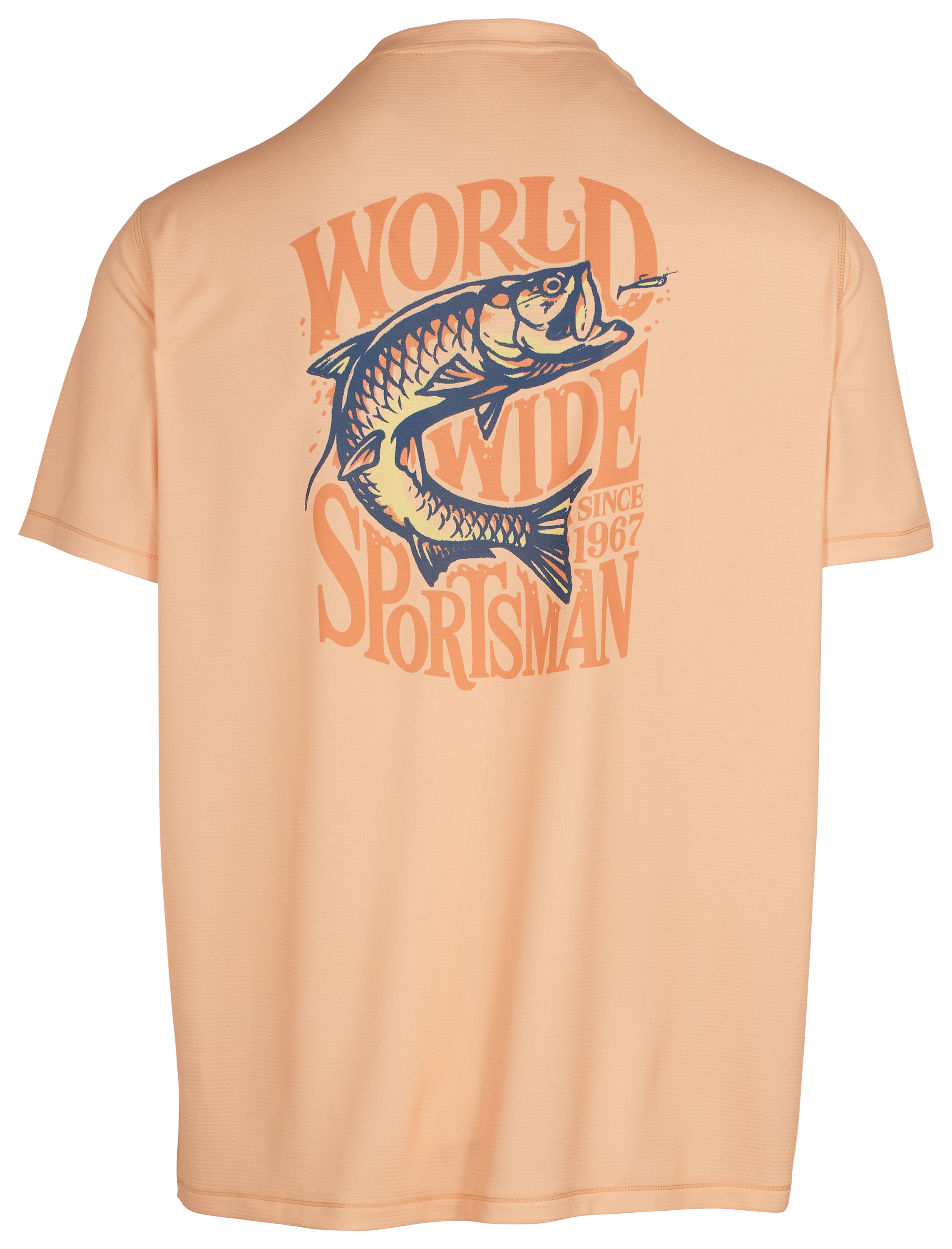 WORLD WIDE SPORTSMAN Vintage Tarpon Short-Sleeve T-Shirt with 3D Cool- Apricot Ice