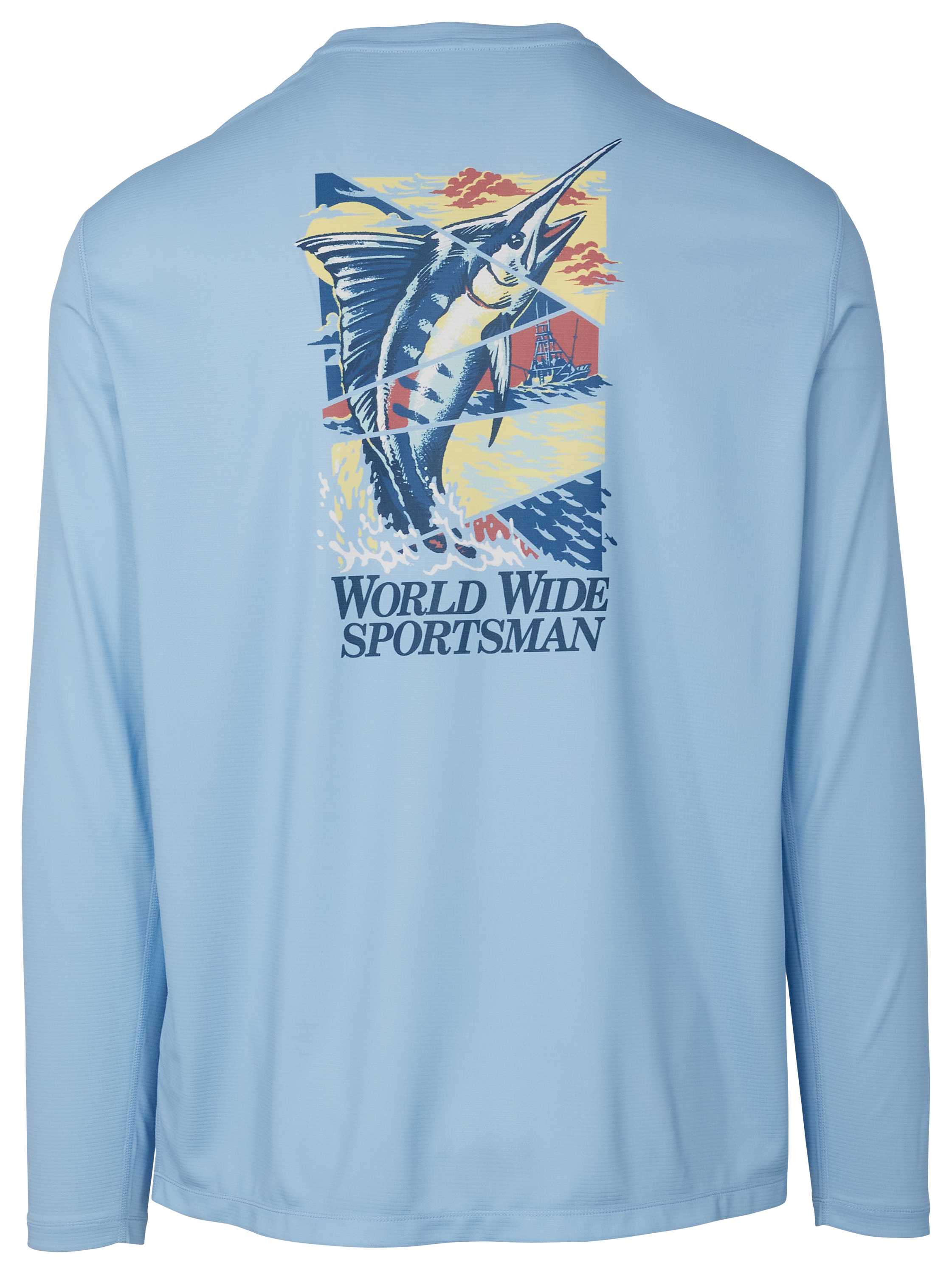 Image of World Wide Sportsman Swordfish Long-Sleeve T-Shirt for Men - Blue Bell - XL