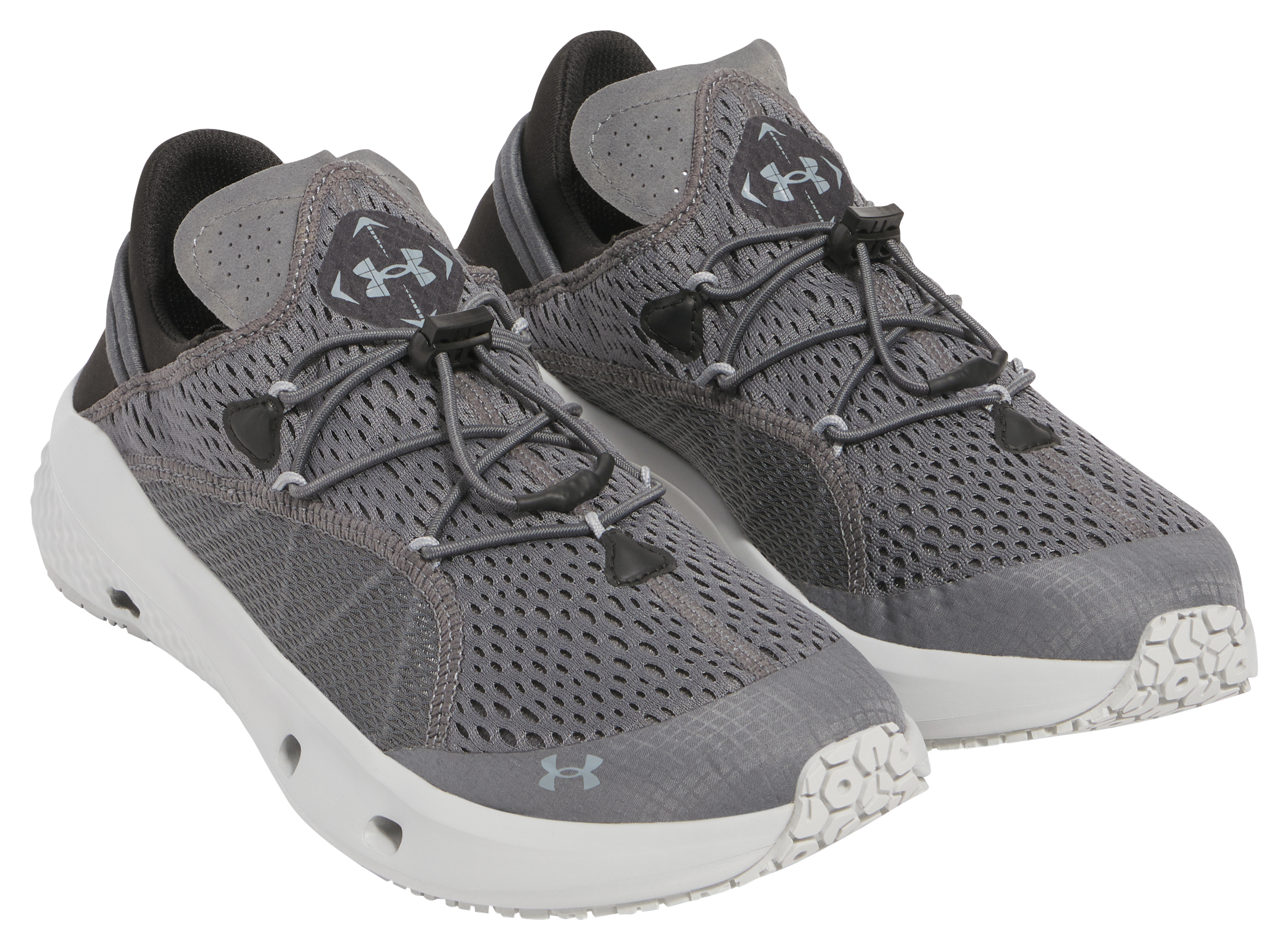 Image of Under Armour Charged Kilchis Slip-On Water Shoes for Men - Pitch Gray - 10M