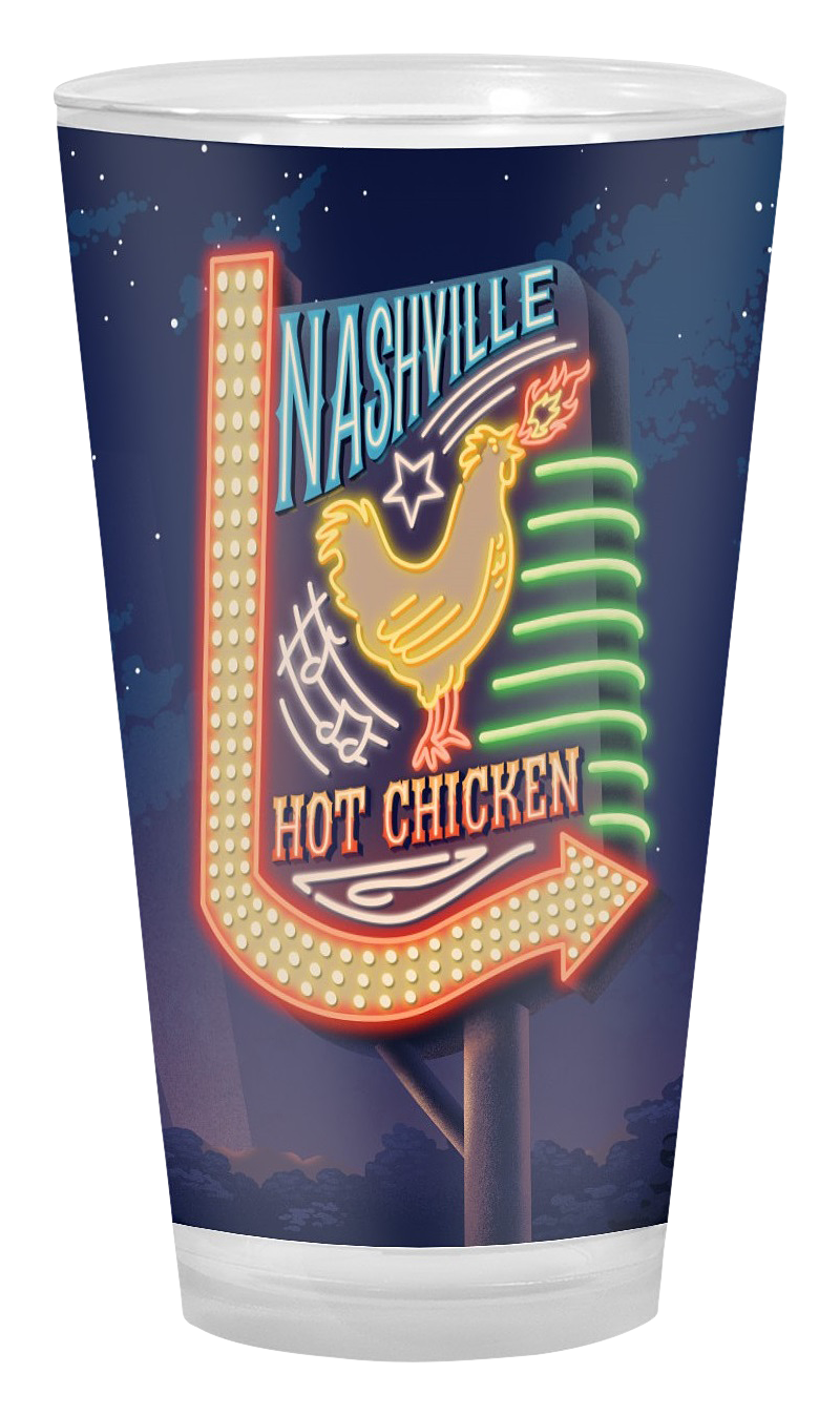 Image of Lantern Press Nashville Hot Chicken Pint Glass