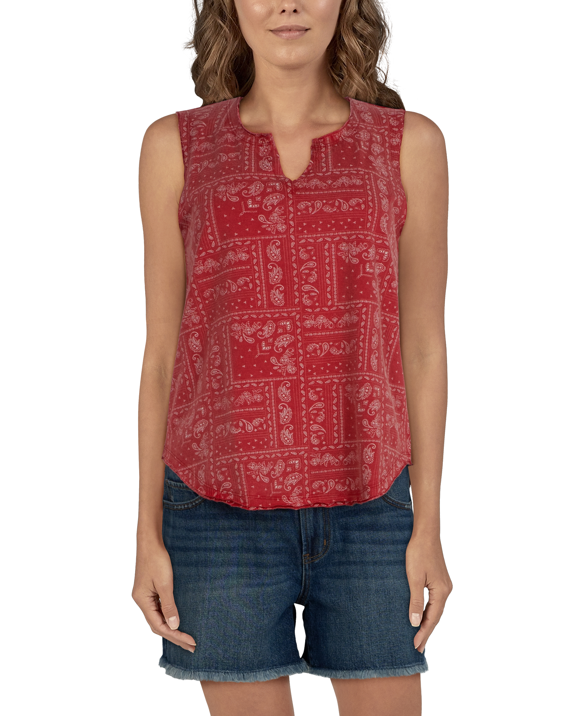 Natural Reflections Bandana Print Tank for Ladies