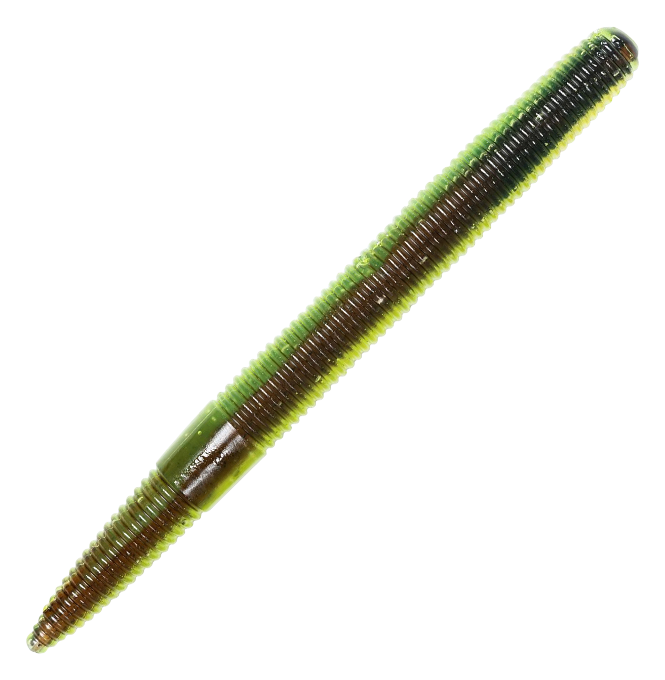 Image of "LIVETARGET Stick Worm Bait - Brown/Chartreuse - 5"""