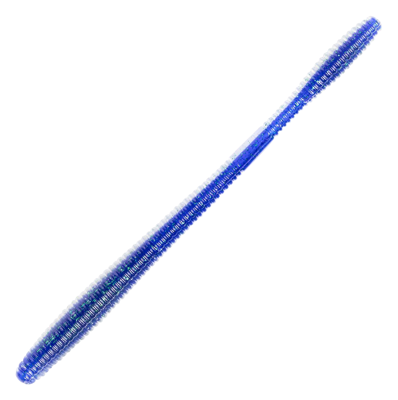 Image of "LIVETARGET Straight Tail Worm Bait - Blue/Purple - 5-1/2"""