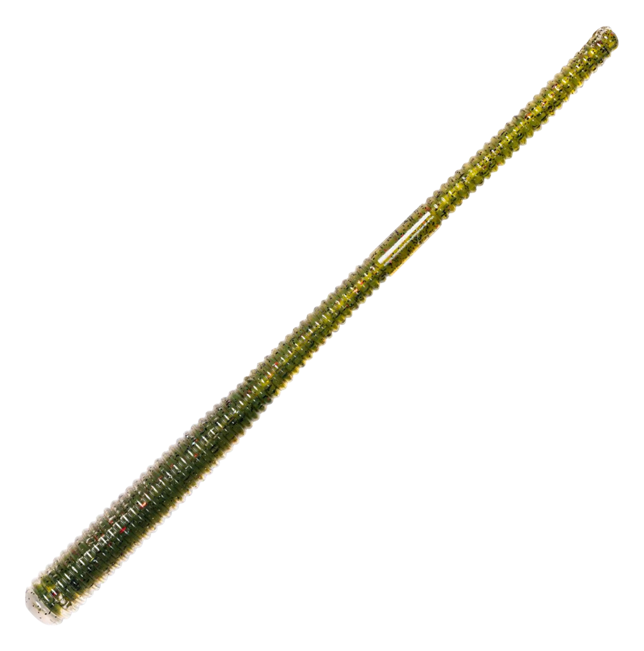 Image of "LIVETARGET Finesse Worm - Green/Red - 4-1/2"""