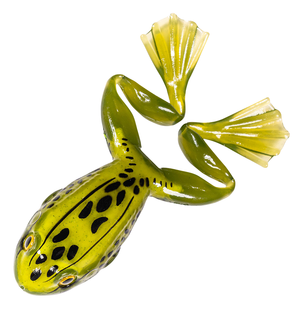 Image of "LIVETARGET Freestyle Frog 2.0 - Moss/Yellow - 2-1/2"""
