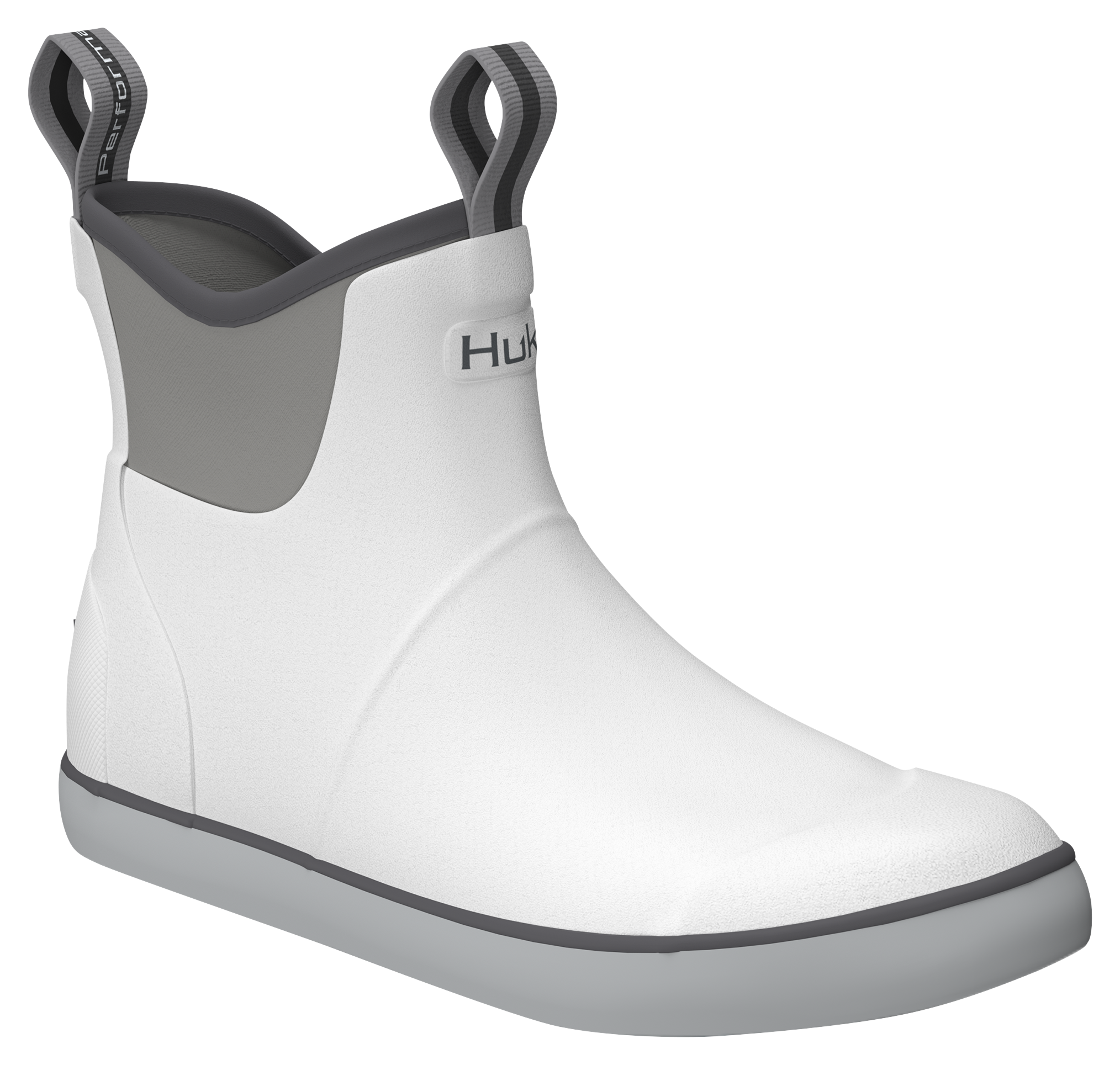 Image of Huk Rogue Wave Deck Boots for Men - White - 8M