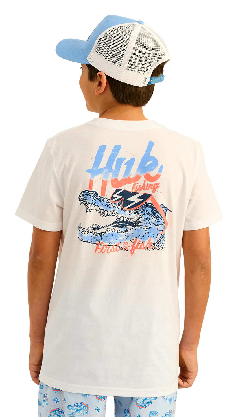 Image of Huk Rad Series Short-Sleeve T-Shirt for Kids - White - XS