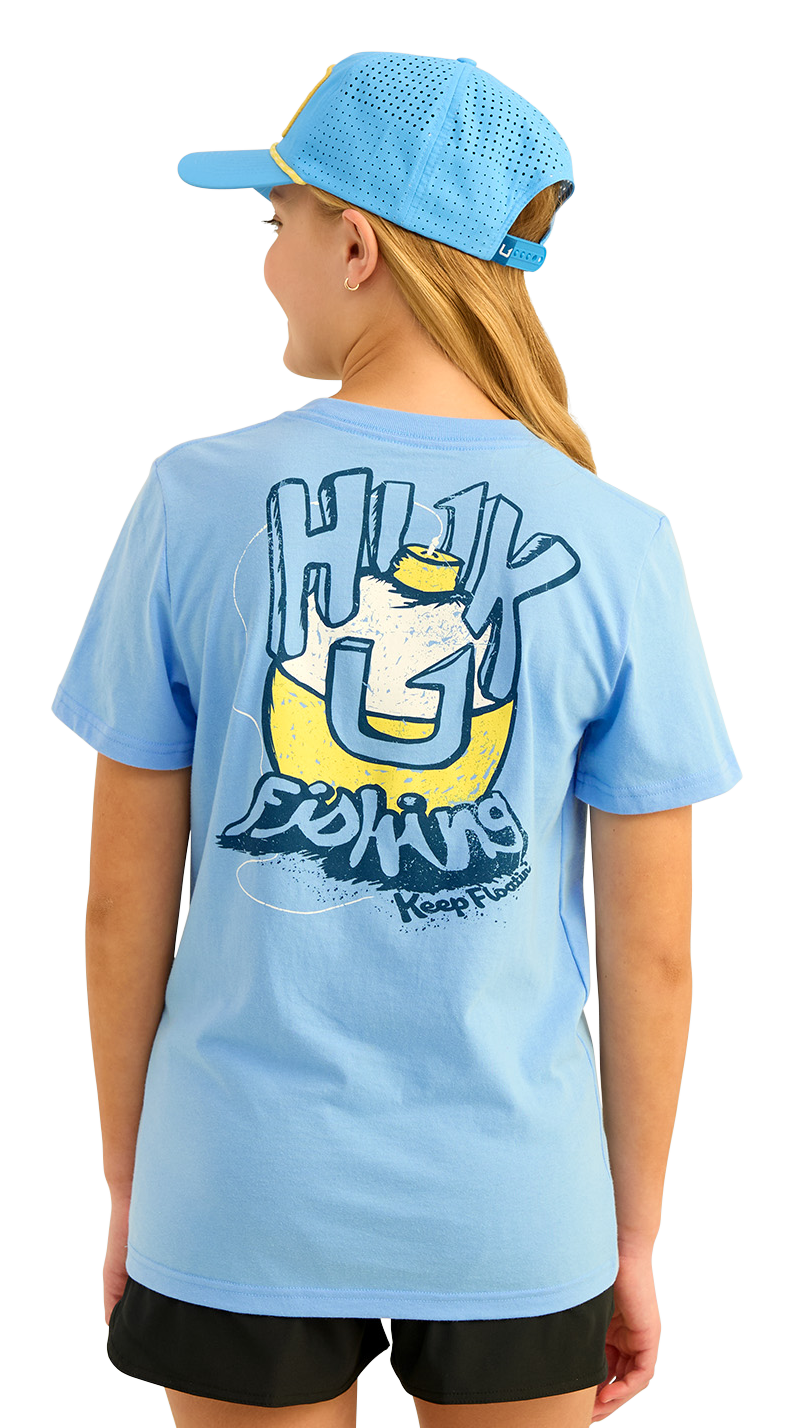 Image of Huk Rad Series Short-Sleeve T-Shirt for Kids - Marolina Blue - L