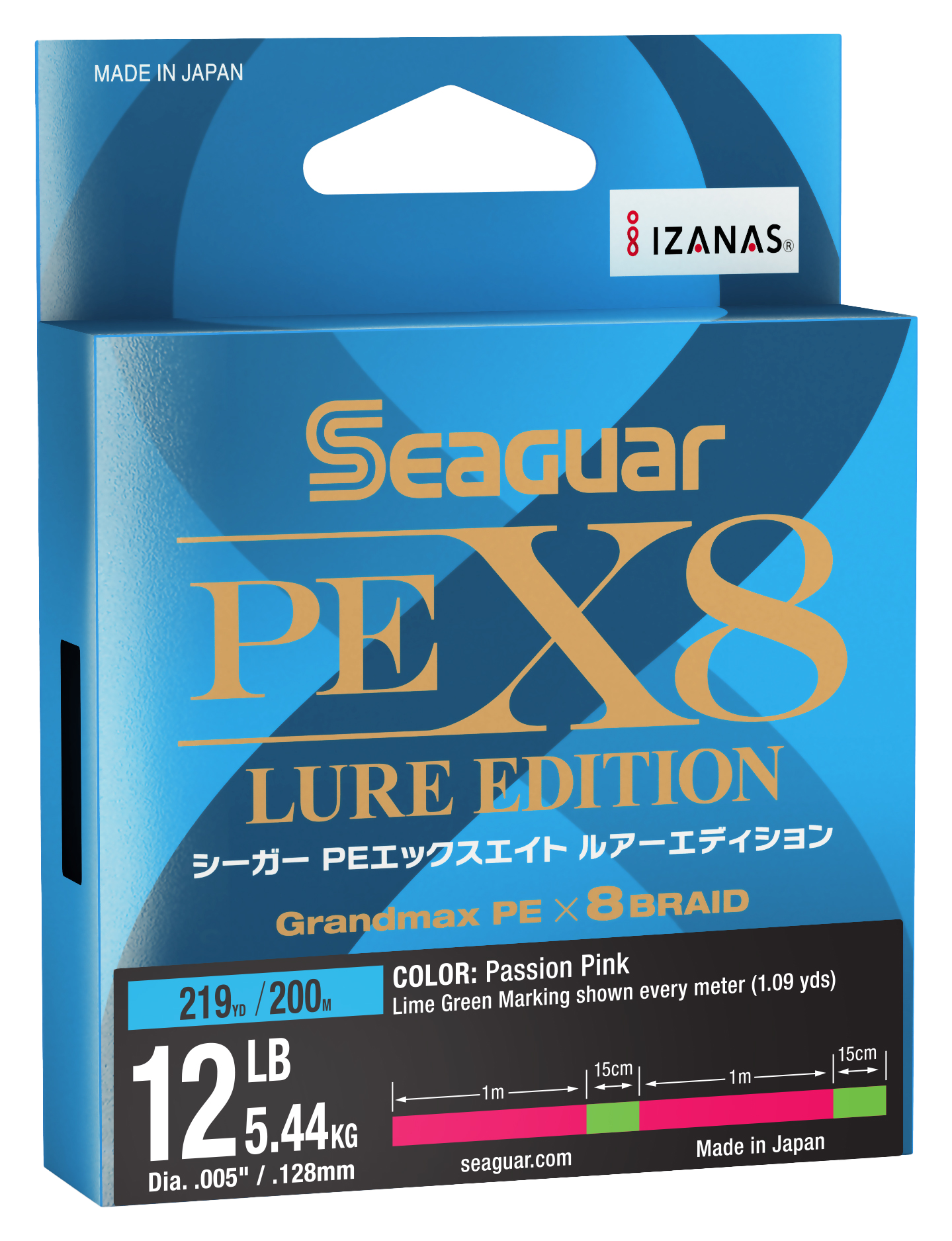 Image of Seaguar PEX8 Lure Edition Braided Fishing Line - 12 Lb. Test