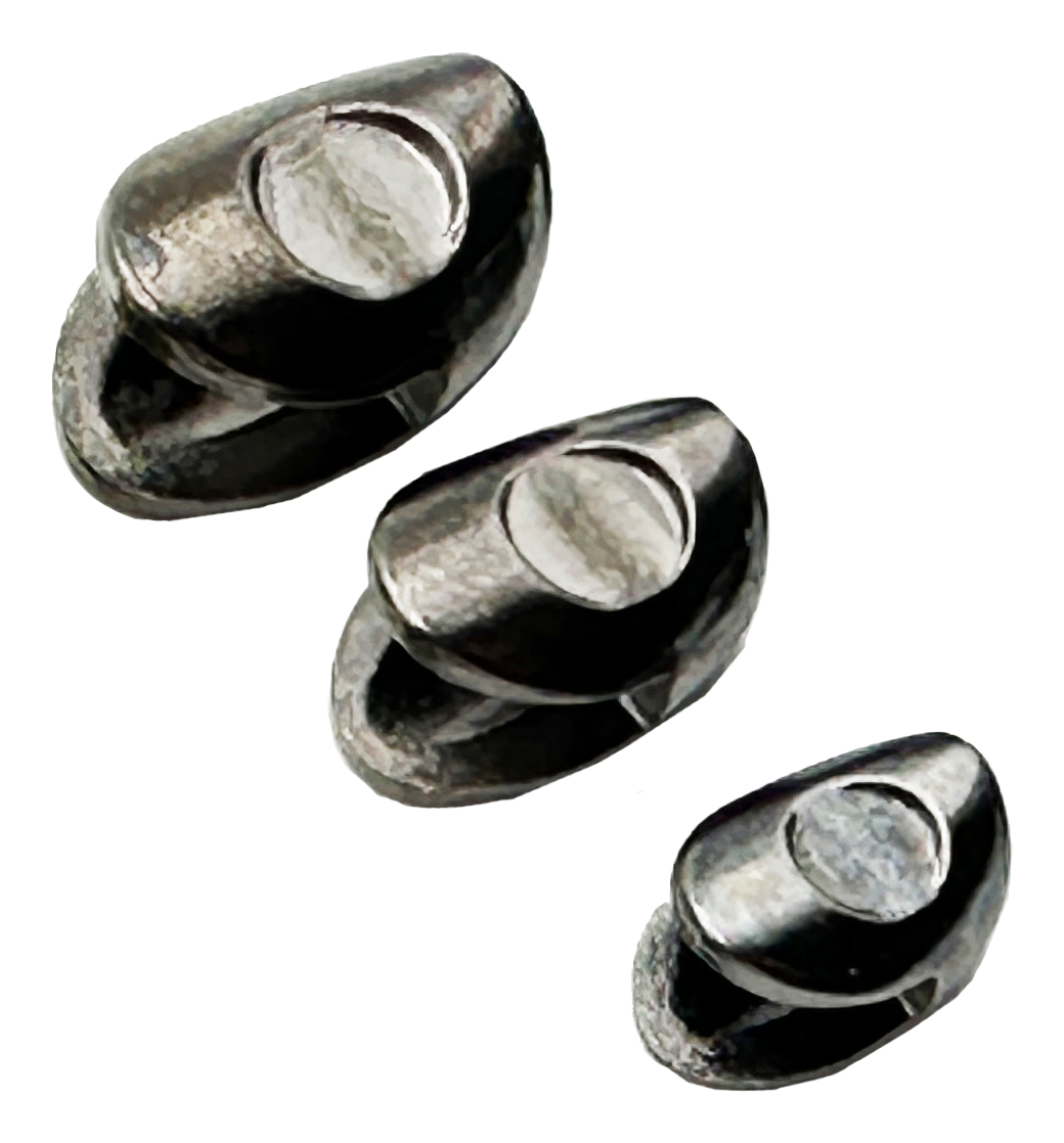 Image of Flymen Fishing Company Fish Skull Bandito Baitfish Head - Black - #3 - 10 Pack