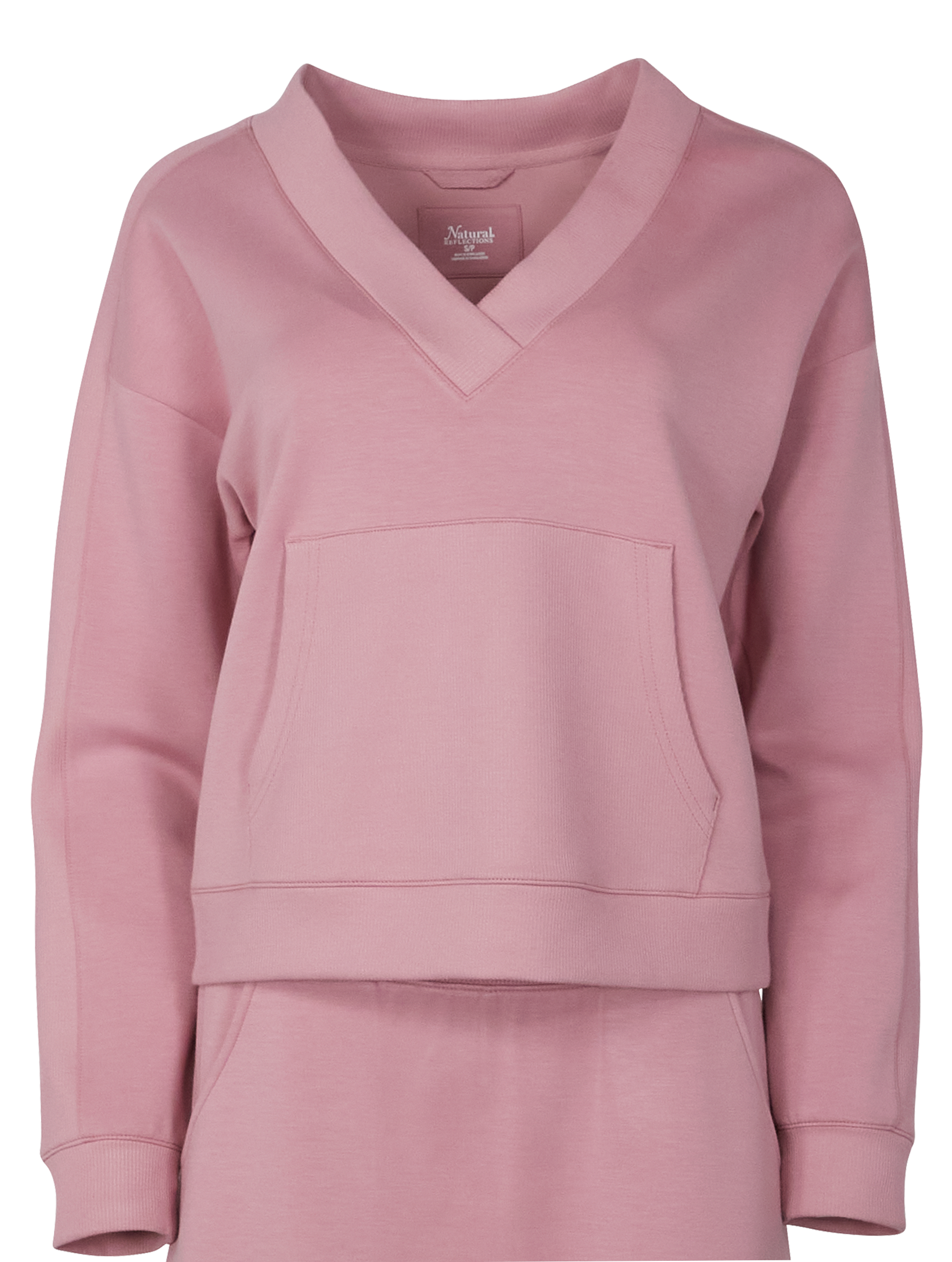Image of Natural Reflections Soft Haven V-Neck Pullover - Lilas