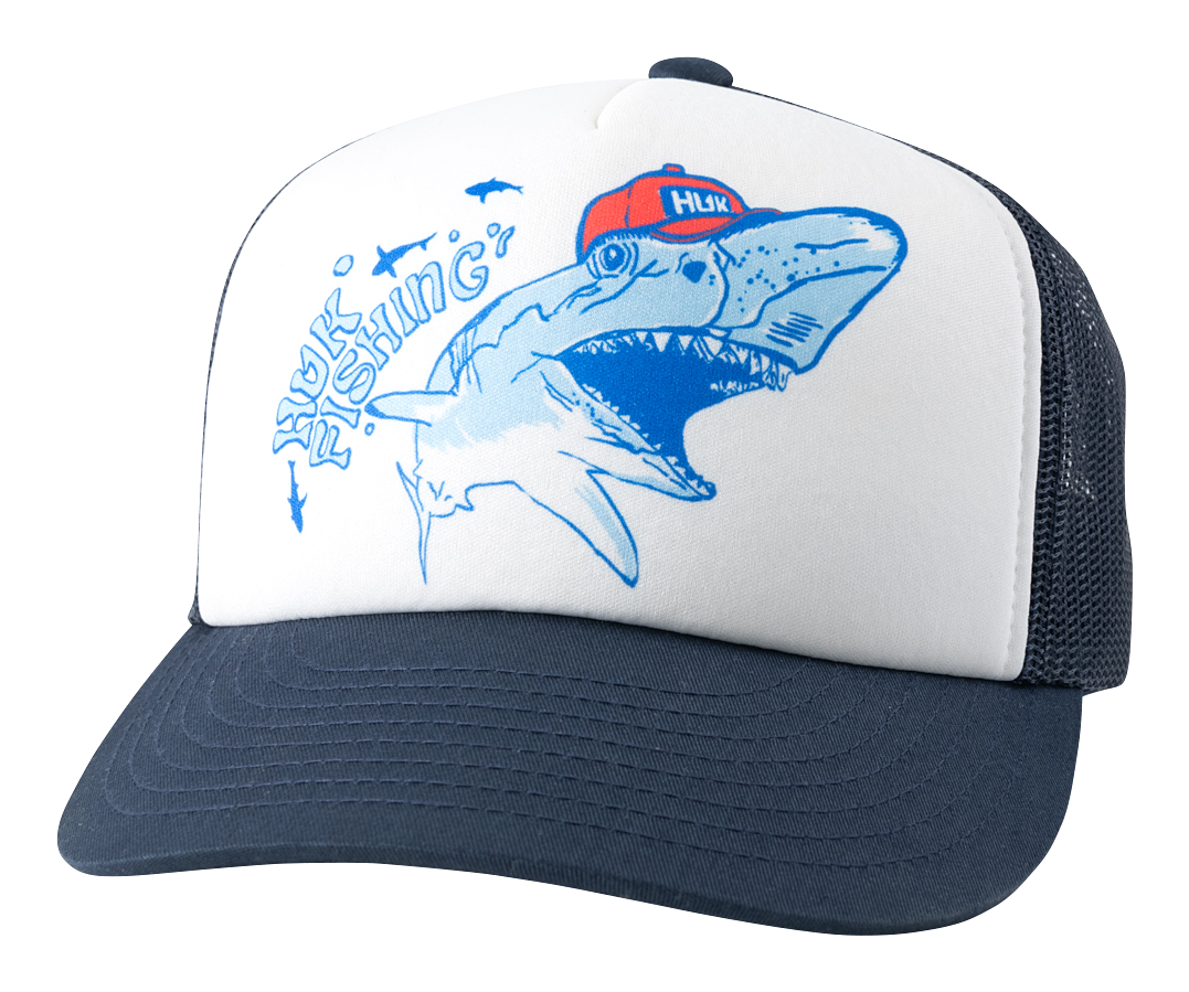 Image of Huk Foam Snapback Trucker Cap for Kids - Naval Academy