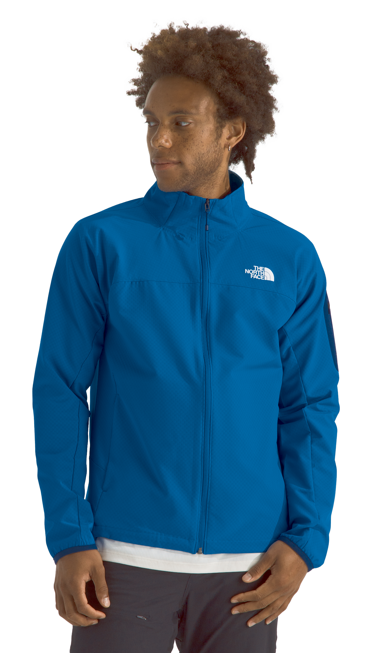Image of The North Face Tek Approach Jacket for Men - Hero Blue - M