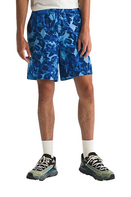 Image of The North Face Class V Pathfinder Pull-On Shorts for Men - Hero Blue Lux Print - S - Regular