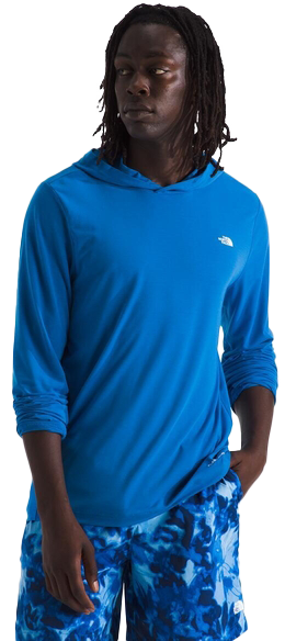 Image of The North Face Adventure Sun Long-Sleeve Hoodie - Hero Blue - 2XL