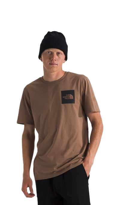 Image of The North Face Fine Short-Sleeve T-Shirt for Men - Latte