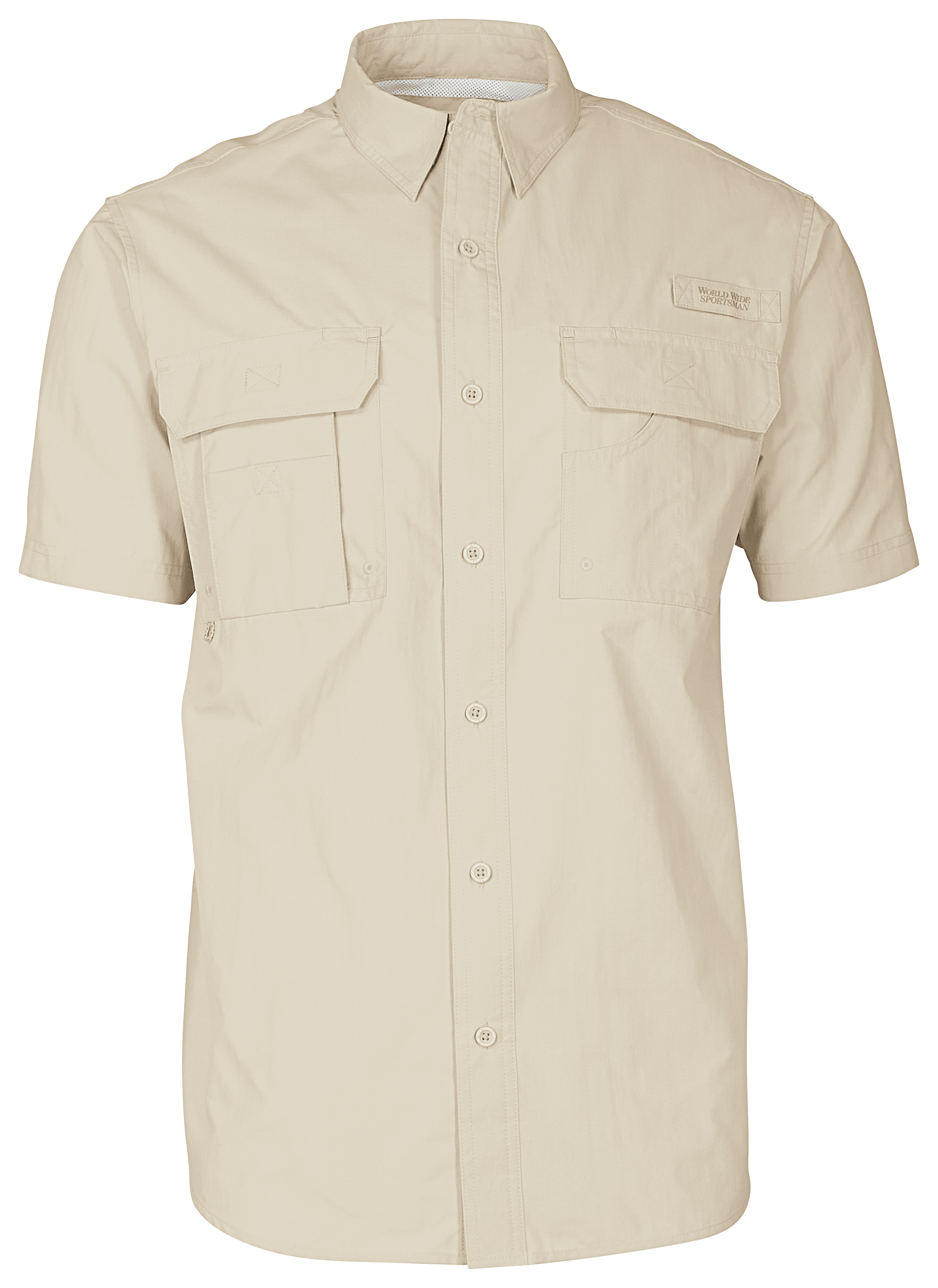 Image of World Wide Sportsman Nylon Angler Short-Sleeve Button-Down Shirt - Peyote