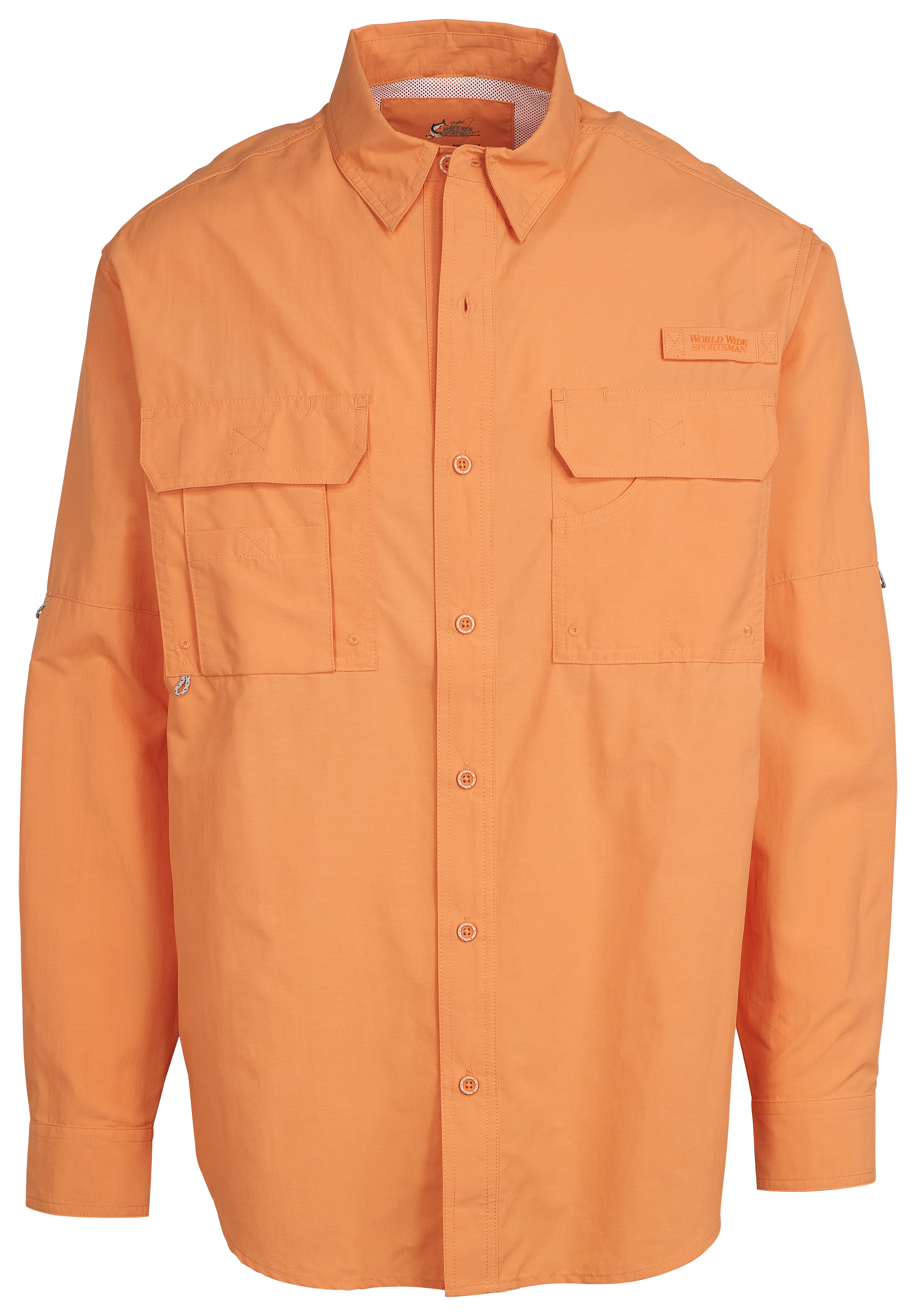 Image of World Wide Sportsman 3D Cool Nylon Angler 2.0 Long-Sleeve Shirt - Copper Tan