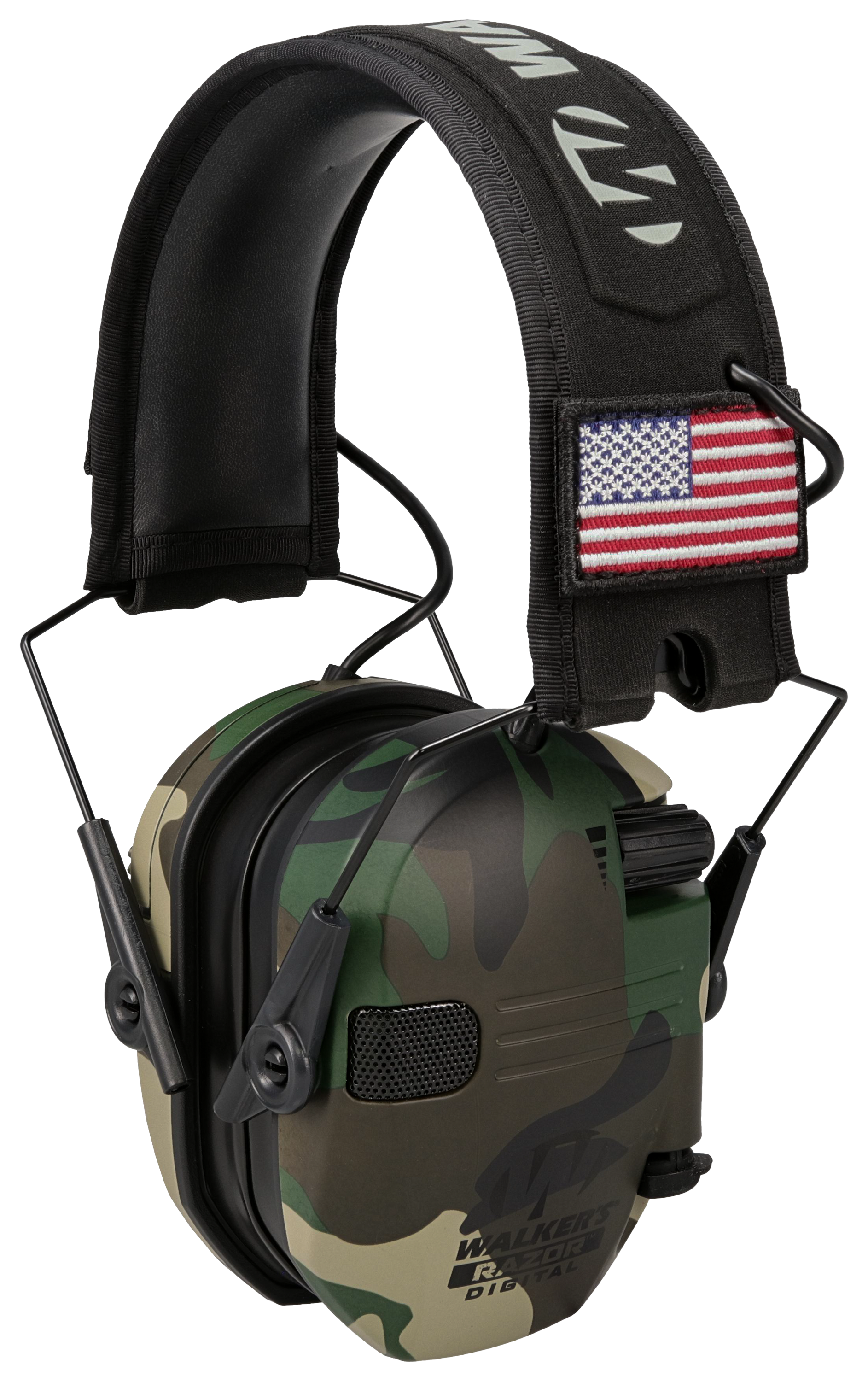 Image of Walker's Razor Pro Slim Electronic Earmuffs - Woodland Camo