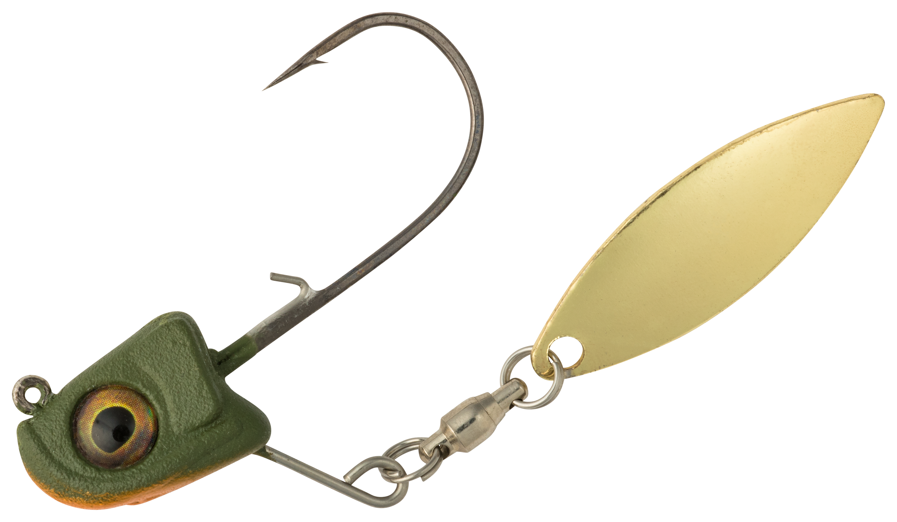 Image of Great Lakes Finesse Sneaky Underspin Jighead - Matte Perch/Gold - 3/16 oz.