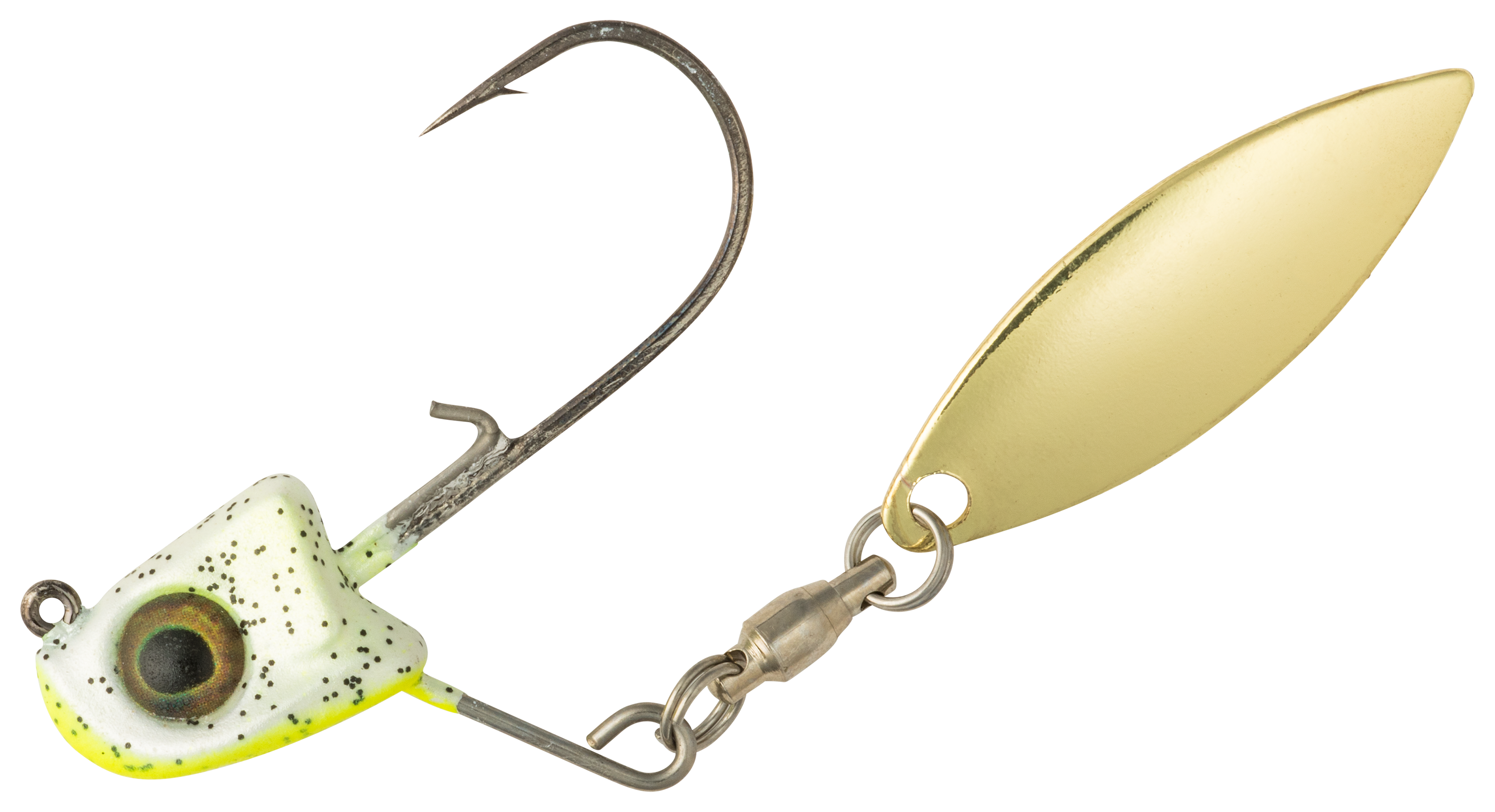 Image of Great Lakes Finesse Sneaky Underspin Jighead - Chartreuse Shad/Gold - 5/16 oz.