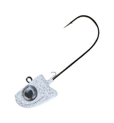 Image of Great Lakes Finesse Hanging Head Jighead - White Shad - 3/16 oz.