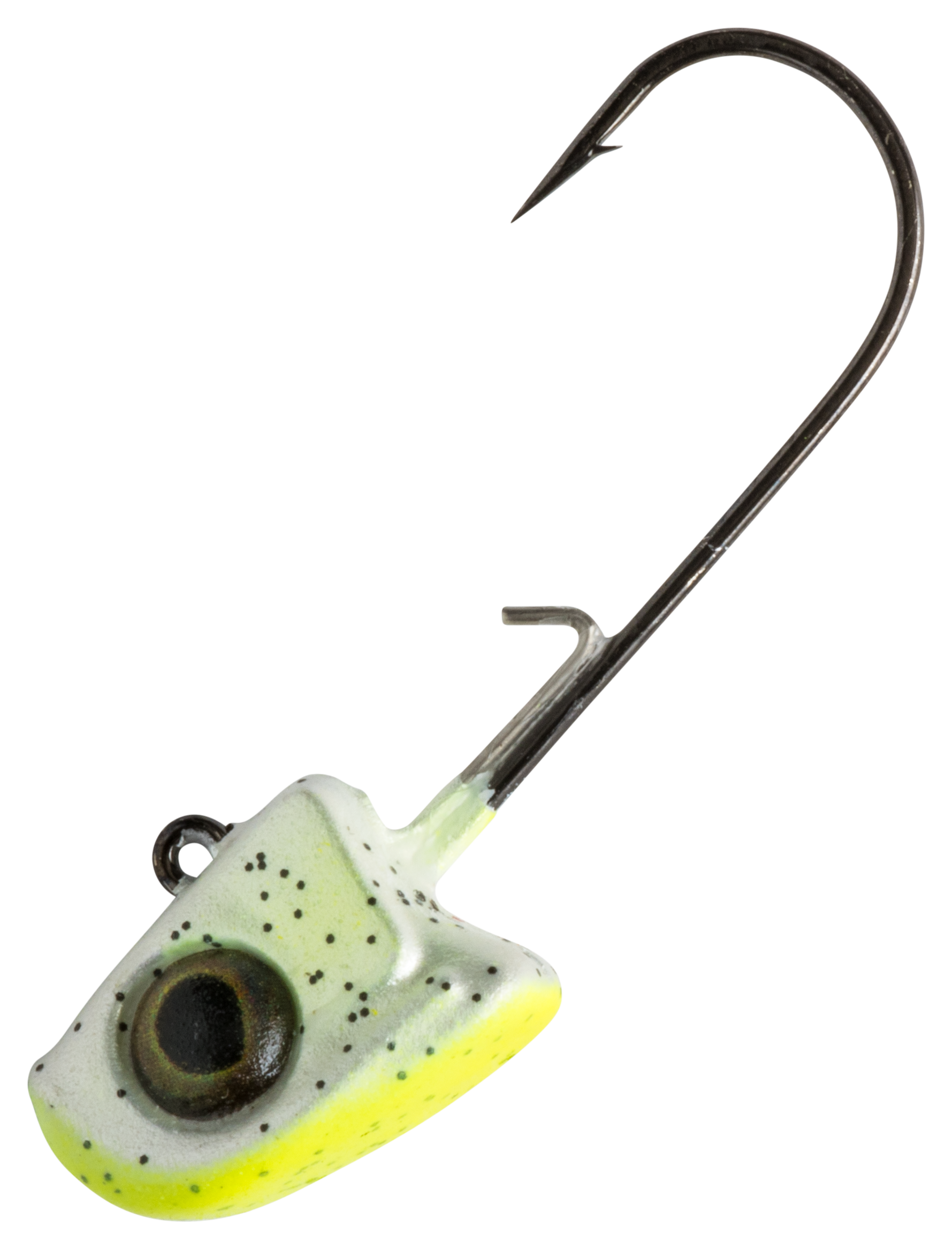 Image of Great Lakes Finesse Hanging Head Jighead - Chartreuse Shad - 3/16 oz.