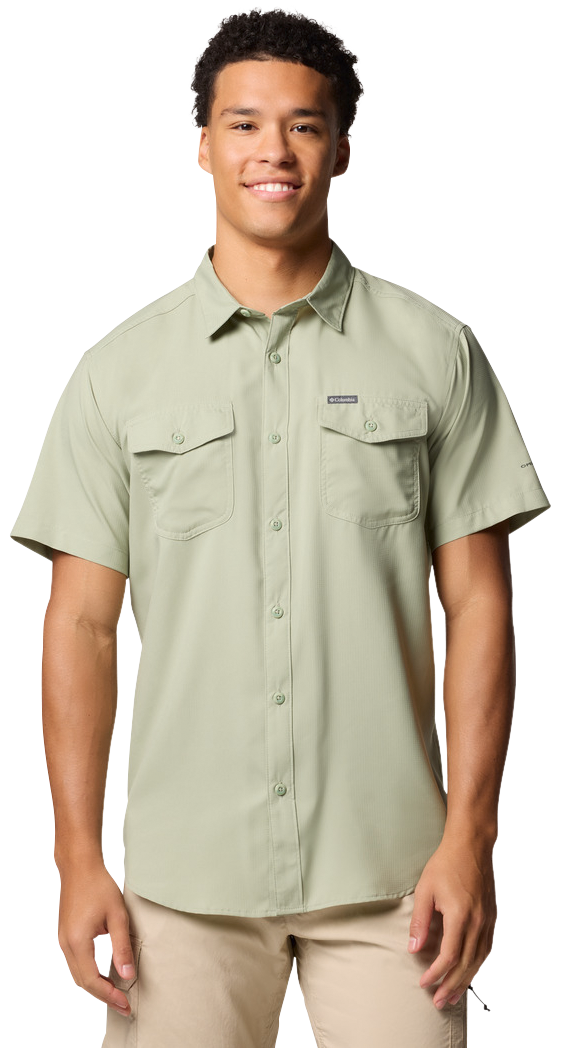 Image of Columbia Utilizer II Solid Short-Sleeve Shirt for Men - Safari