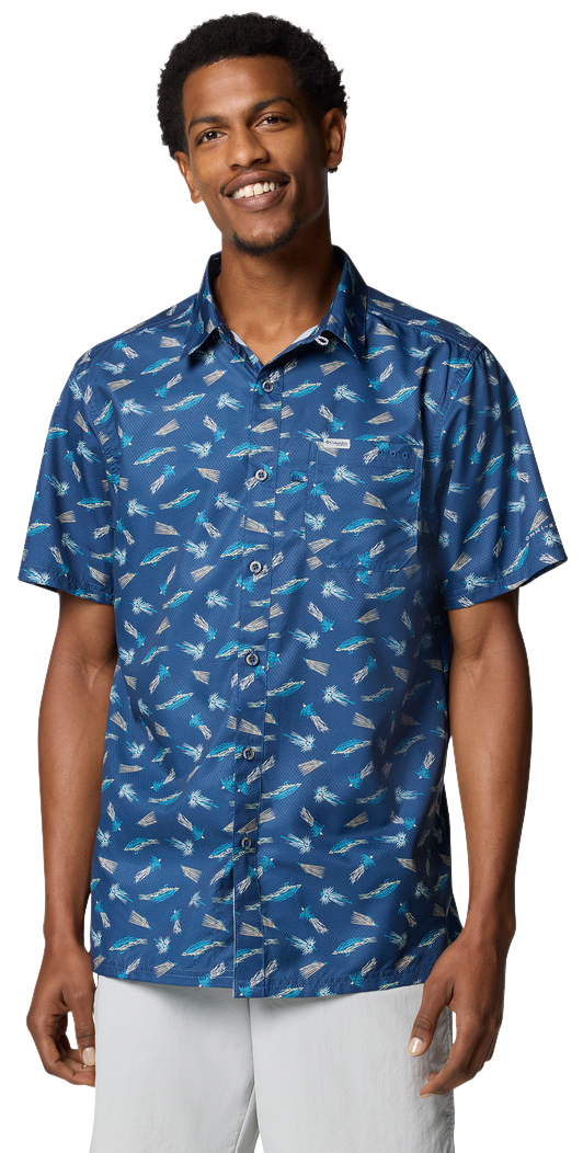 COLUMBIA Super Slack Tide Camp Short-Sleeve Button-Down Shirt