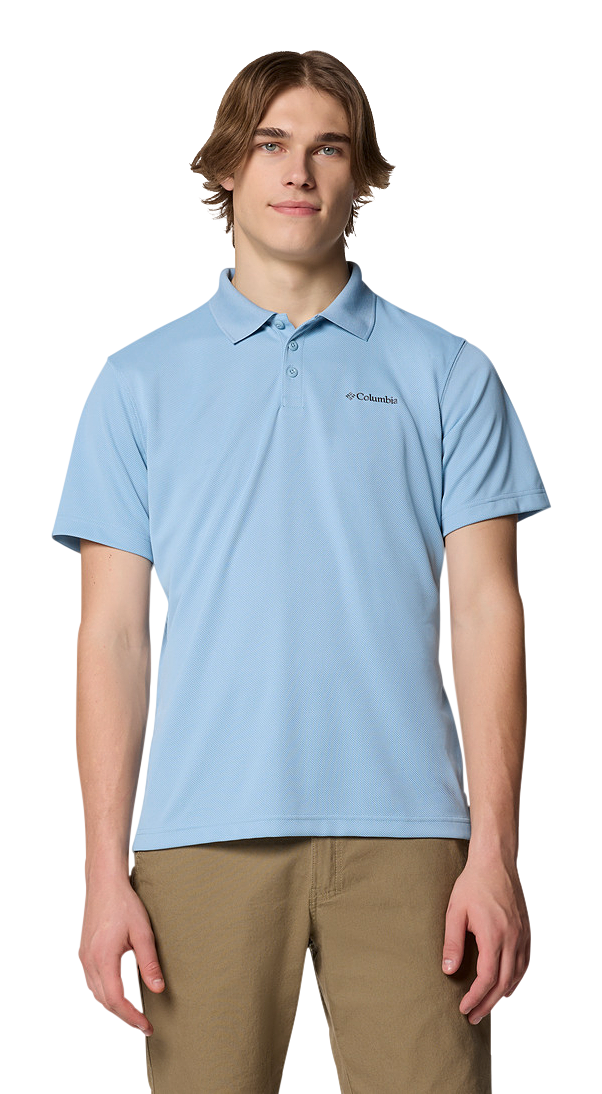 Image of Columbia Utilizer Short-Sleeve Polo for Men - Ripple Blue
