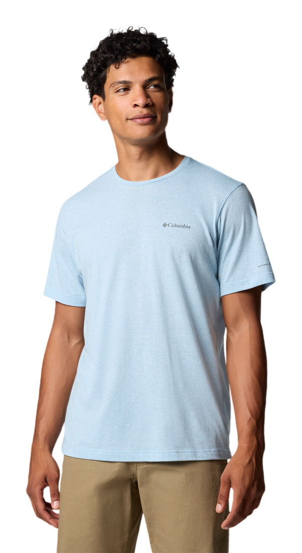Image of Columbia Thistletown Hills Short-Sleeve Shirt - Ripple Blue Heather