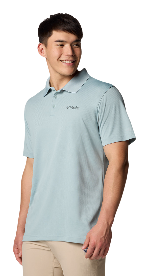 Image of Columbia PFG Solar Stream Short-Sleeve Polo for Men