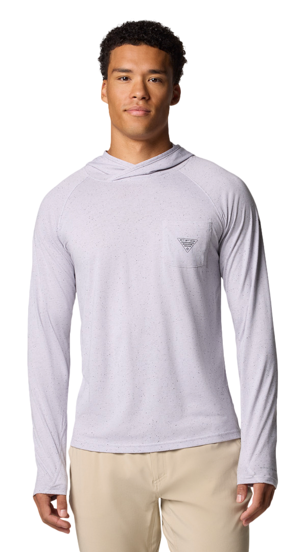 Image of Columbia PFG Uncharted NEPS Performance Hoodie for Men - Lavender Pearl - M