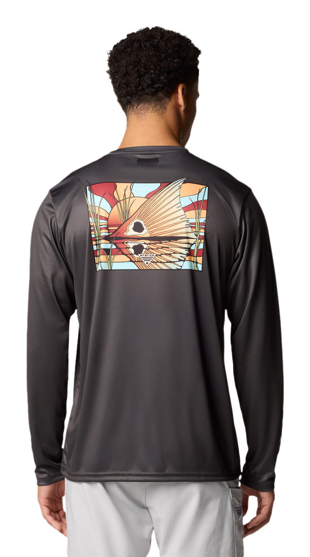 Columbia Terminal Tackle PFG Redfish Shine Graphic Long Sleeve Shirt for Men                                                    