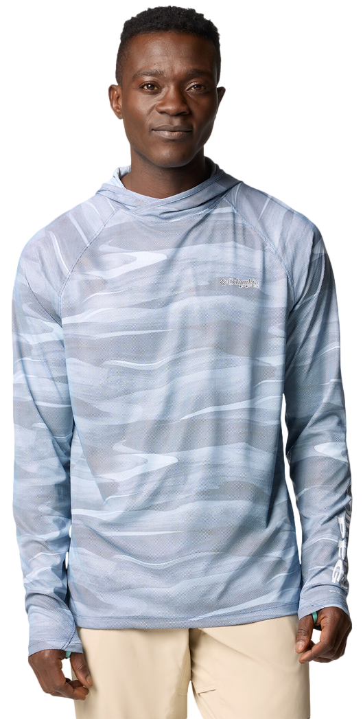 Image of Columbia Terminal Deflector Zero II Hoodie for Men - Collegiate Navy Obsidian - 2XL