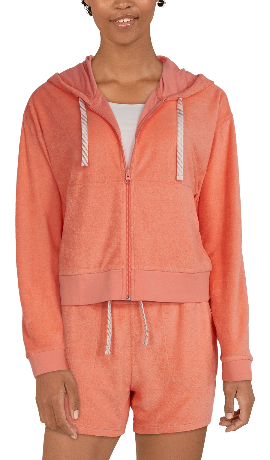 NATURAL REFLECTIONS Surfside Full-Zip Long-Sleeve Terry Hoodie