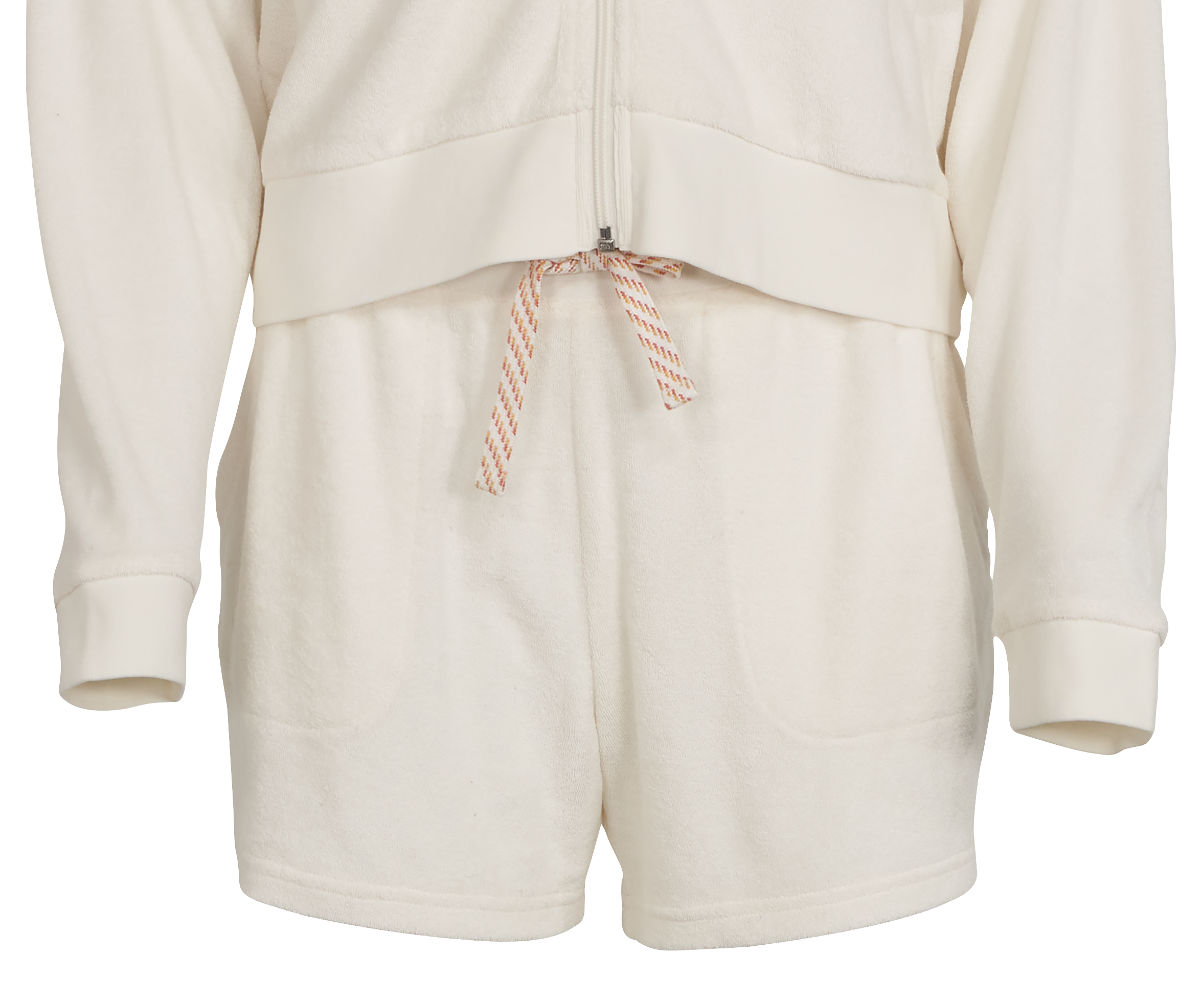 Image of Natural Reflections Surfside Terry Shorts - Blanc De Blanc