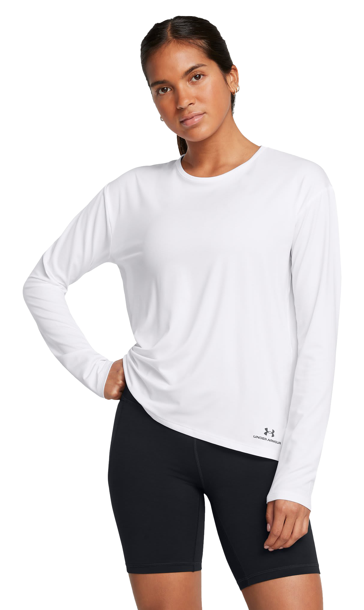 Image of Under Armour Vanish Energy Long-Sleeve Shirt for Ladies - White/Black - L