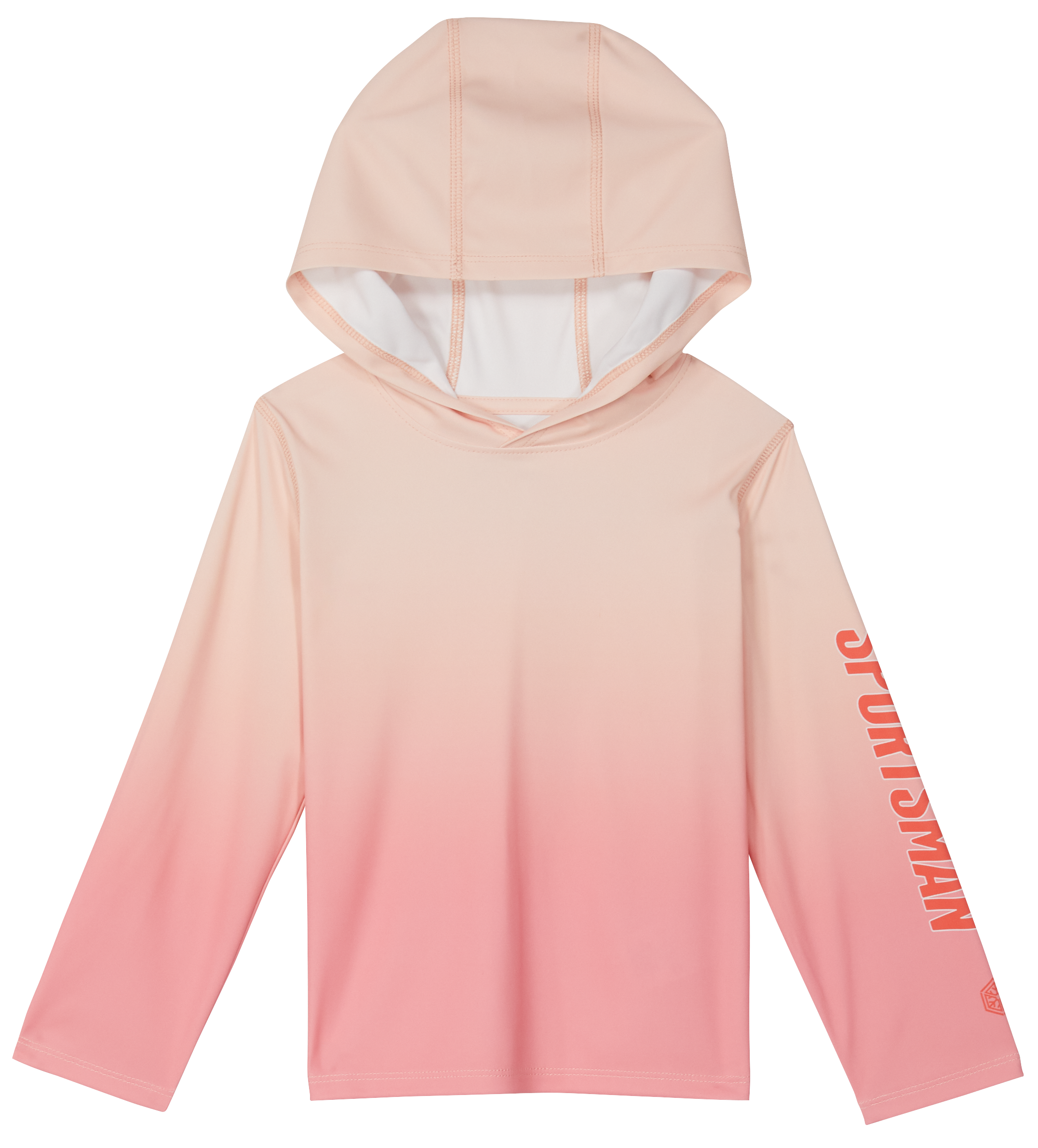 Image of World Wide Sportsman Logo 3D Cool Surfcaster Hoodie for Toddlers - Pink Fade - 3T