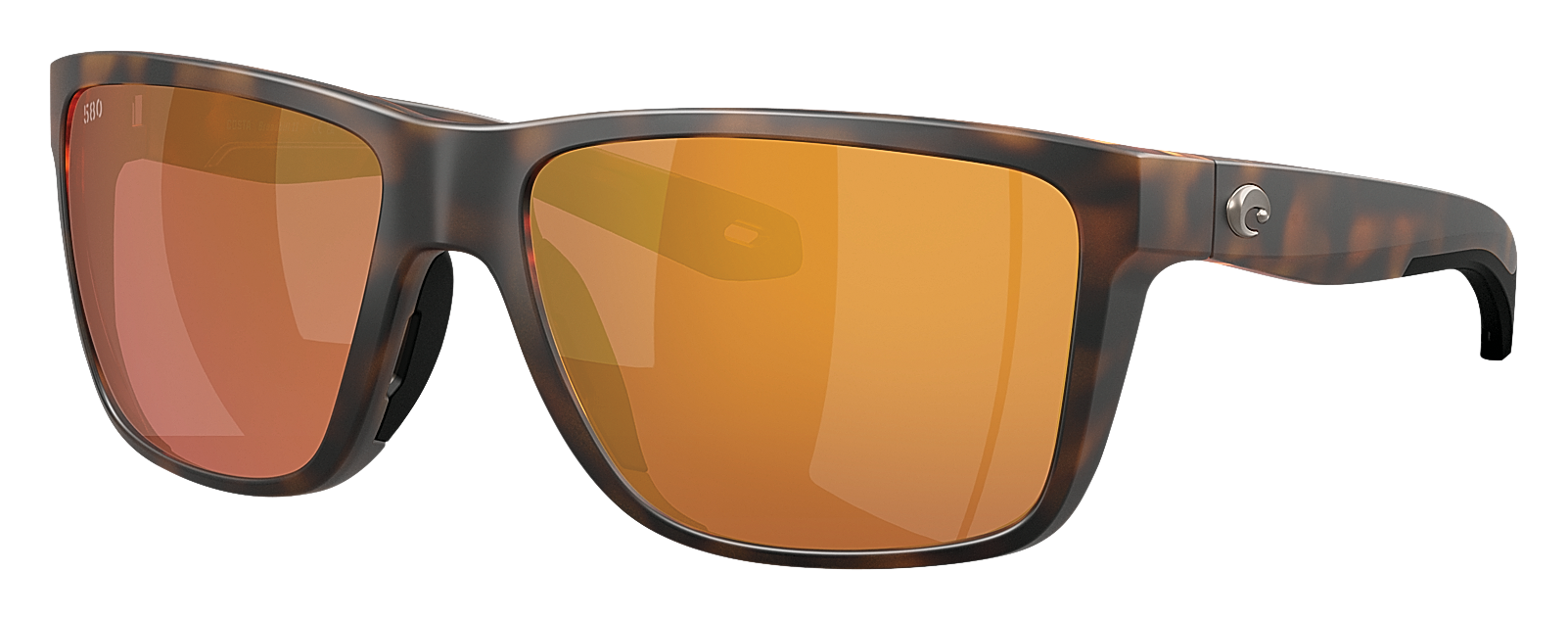 Image of Costa Del Mar Broadbill II 580G Glass Polarized Sunglasses - Matte Tortoise/Gold Mirror - Large