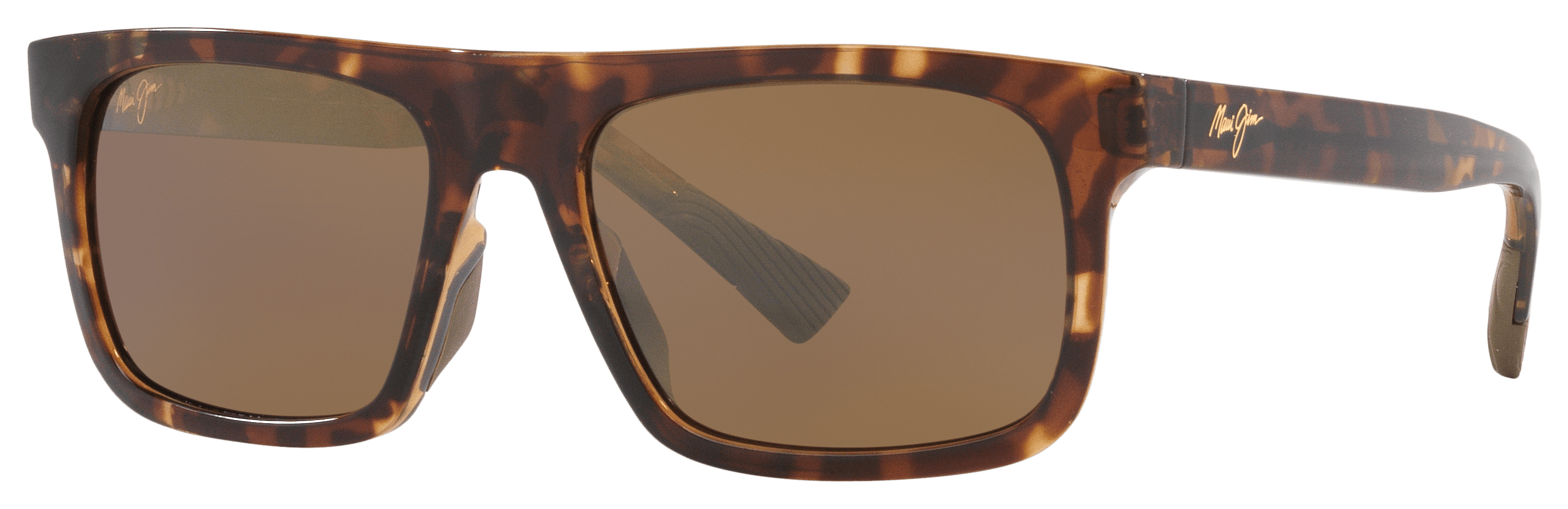 Image of Maui Jim Opio Glass Polarized Sunglasses - Shiny Trans Light Brown/HCL Bronze - Medium